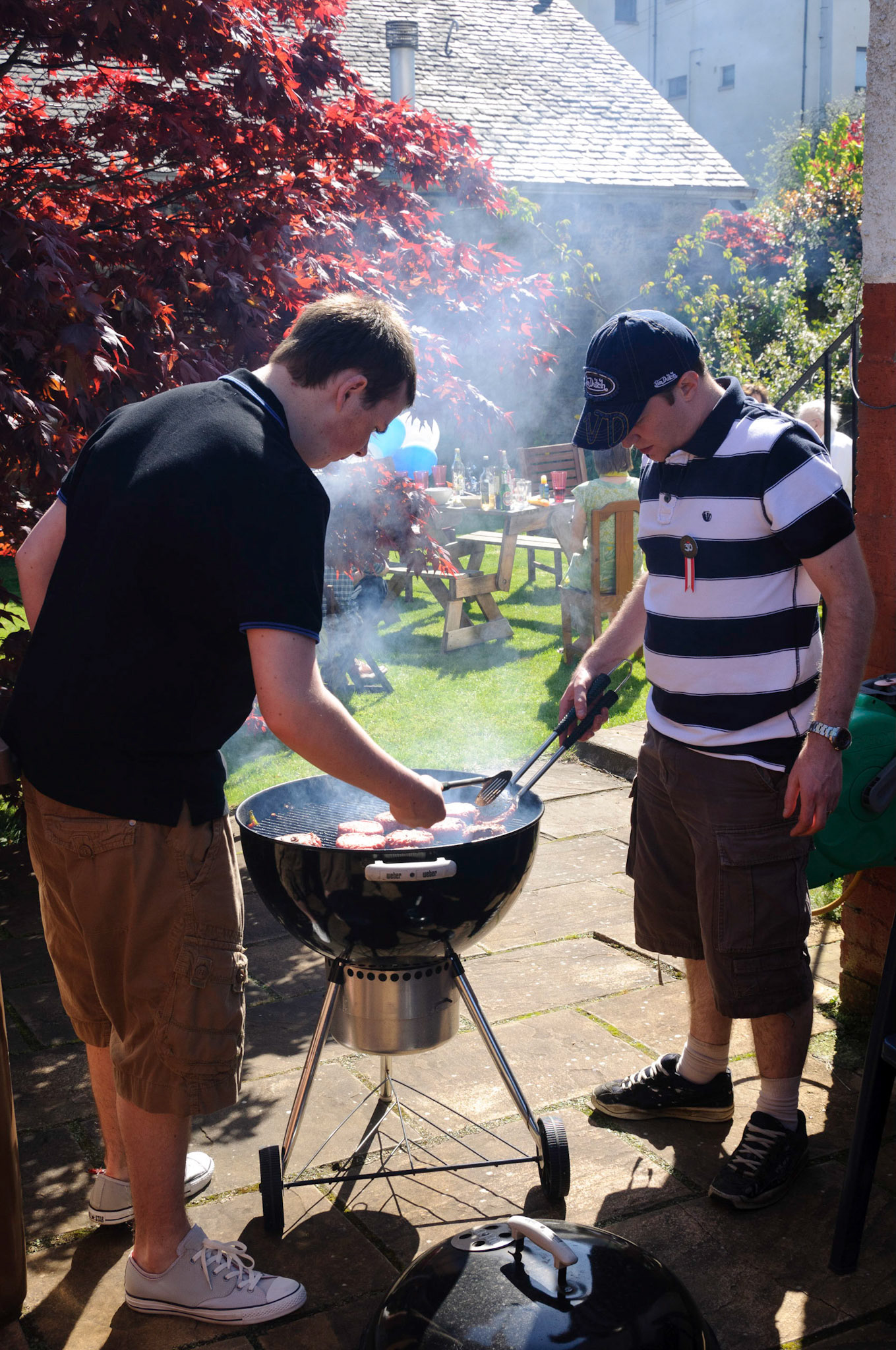 Barbecue for Calum's 30th birthday.