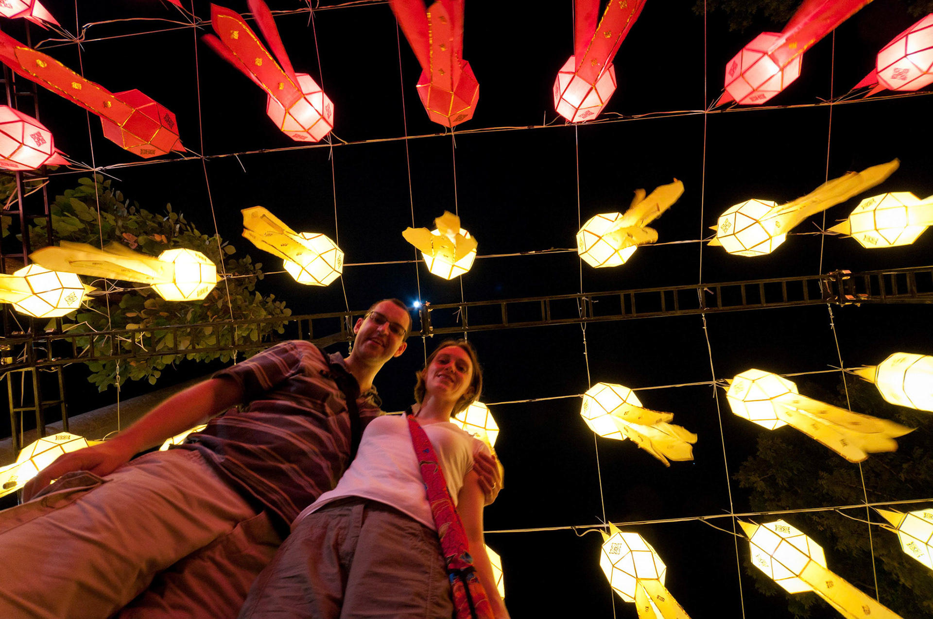 Lanterns during the Loy Krathong fesitval, Chiang Mai