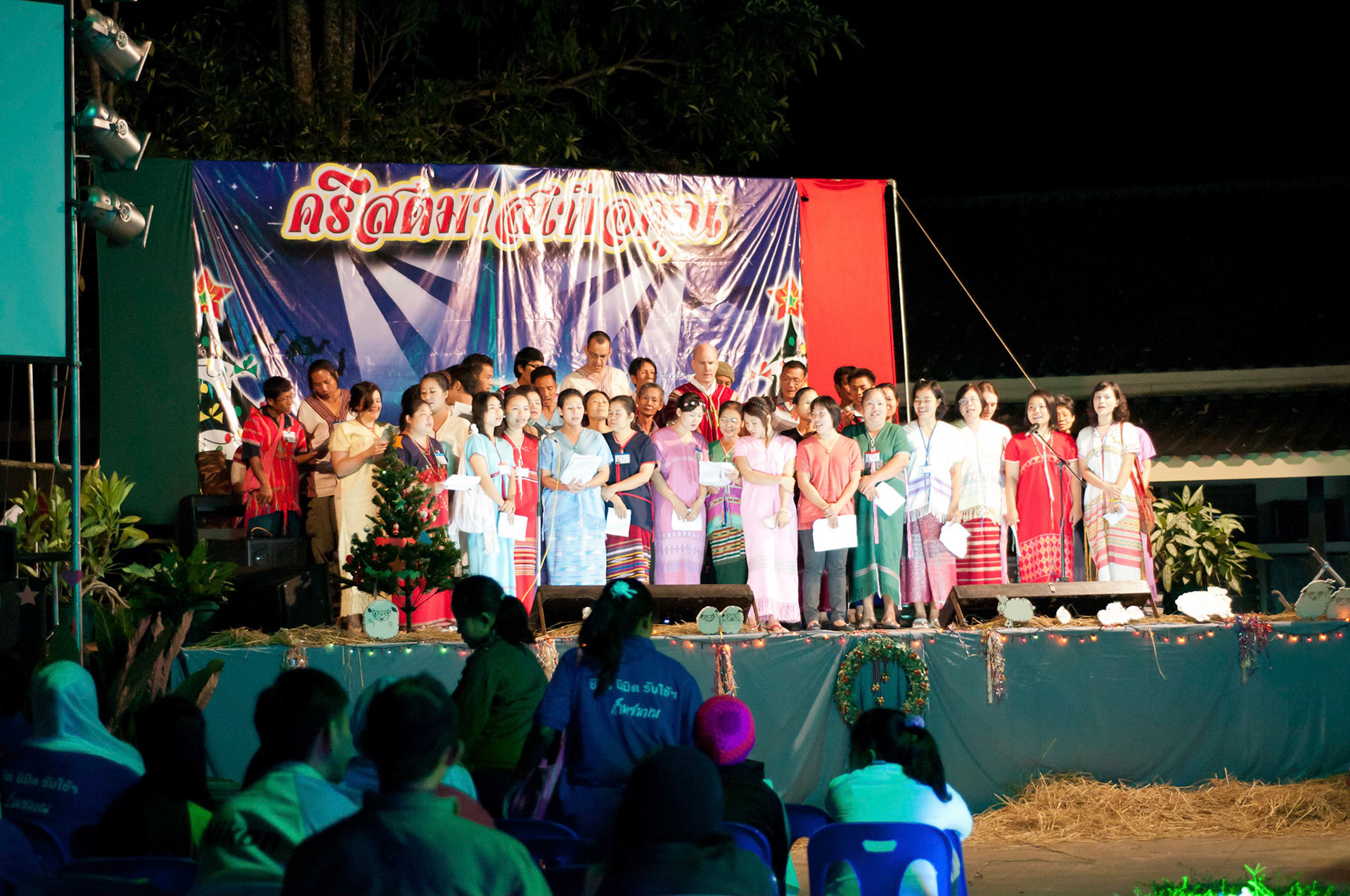 We joined the hospital staff as they sang two songs