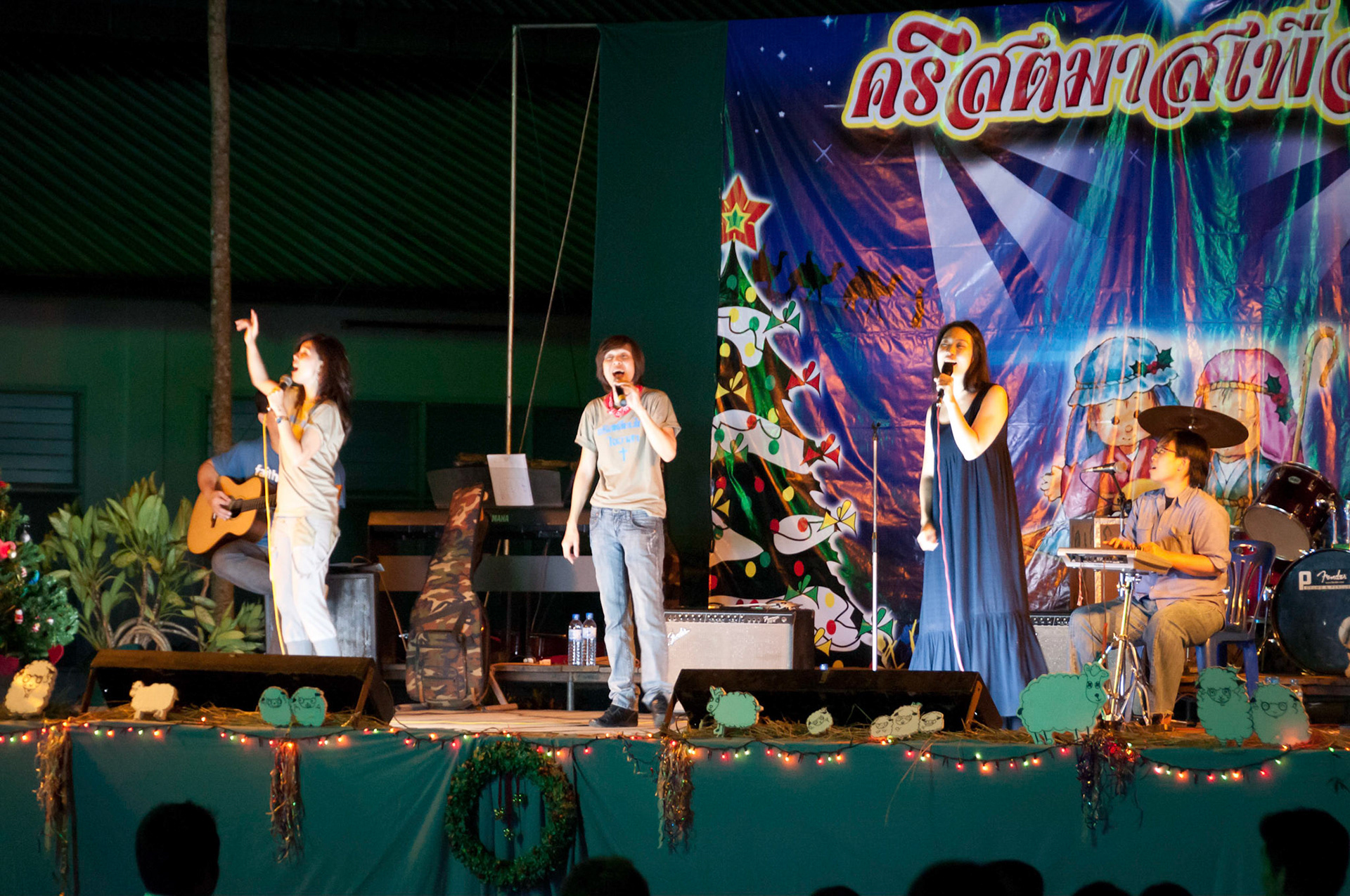 Anchalee and her group perform