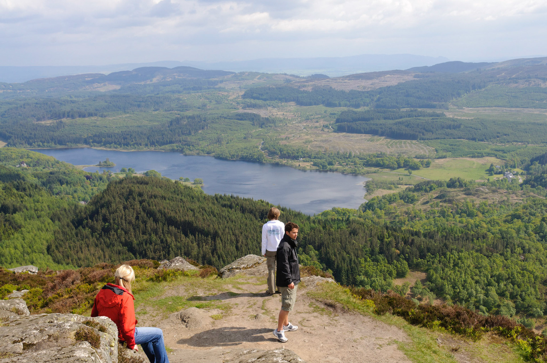 On the summit of Ben A'an.