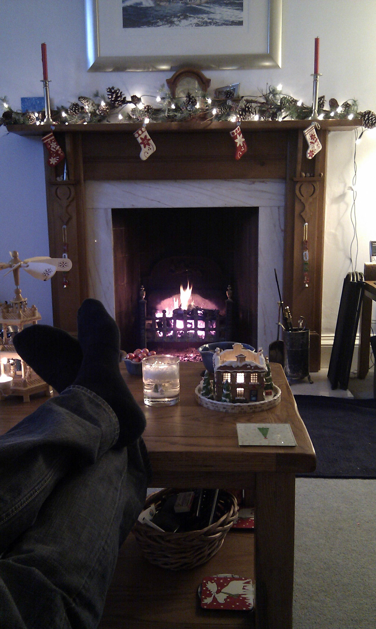 View from the sofa on Boxing Day!