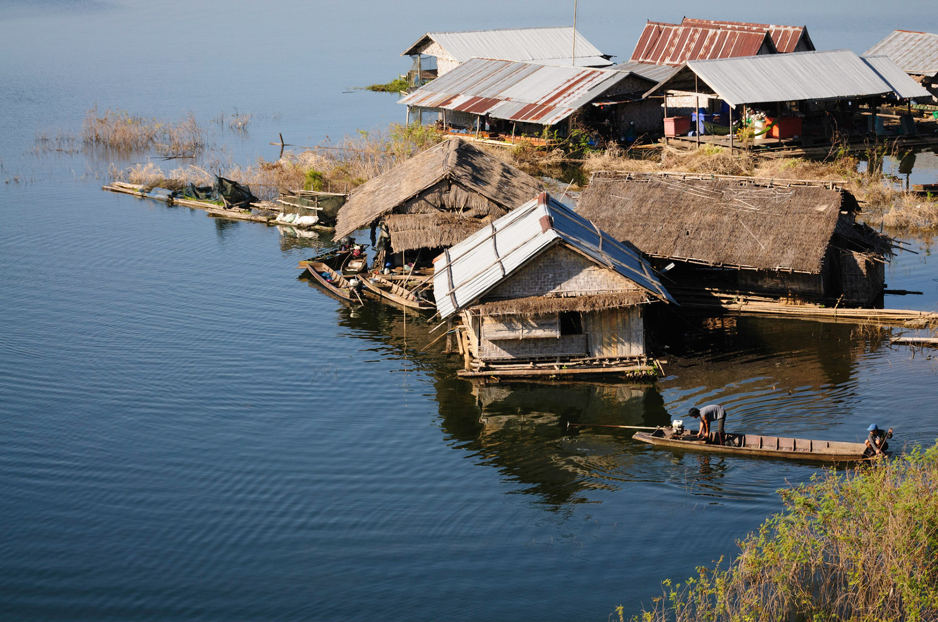 The Khao Laem Reservoir, between Thong Pha Phum and Sangklaburi
