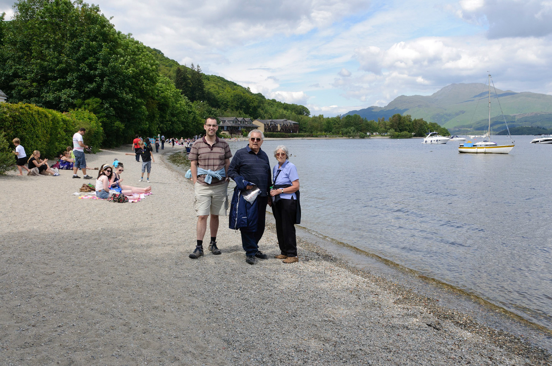 On the shore of Loch Lomond, at Luss