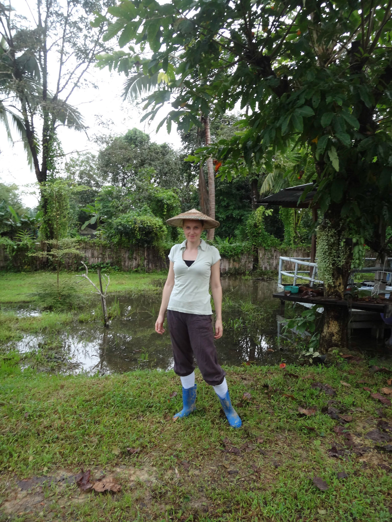 Our garden flooded...