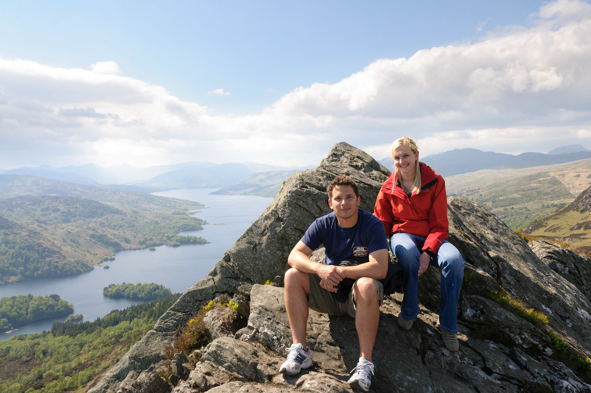 On the summit of Ben A'an.