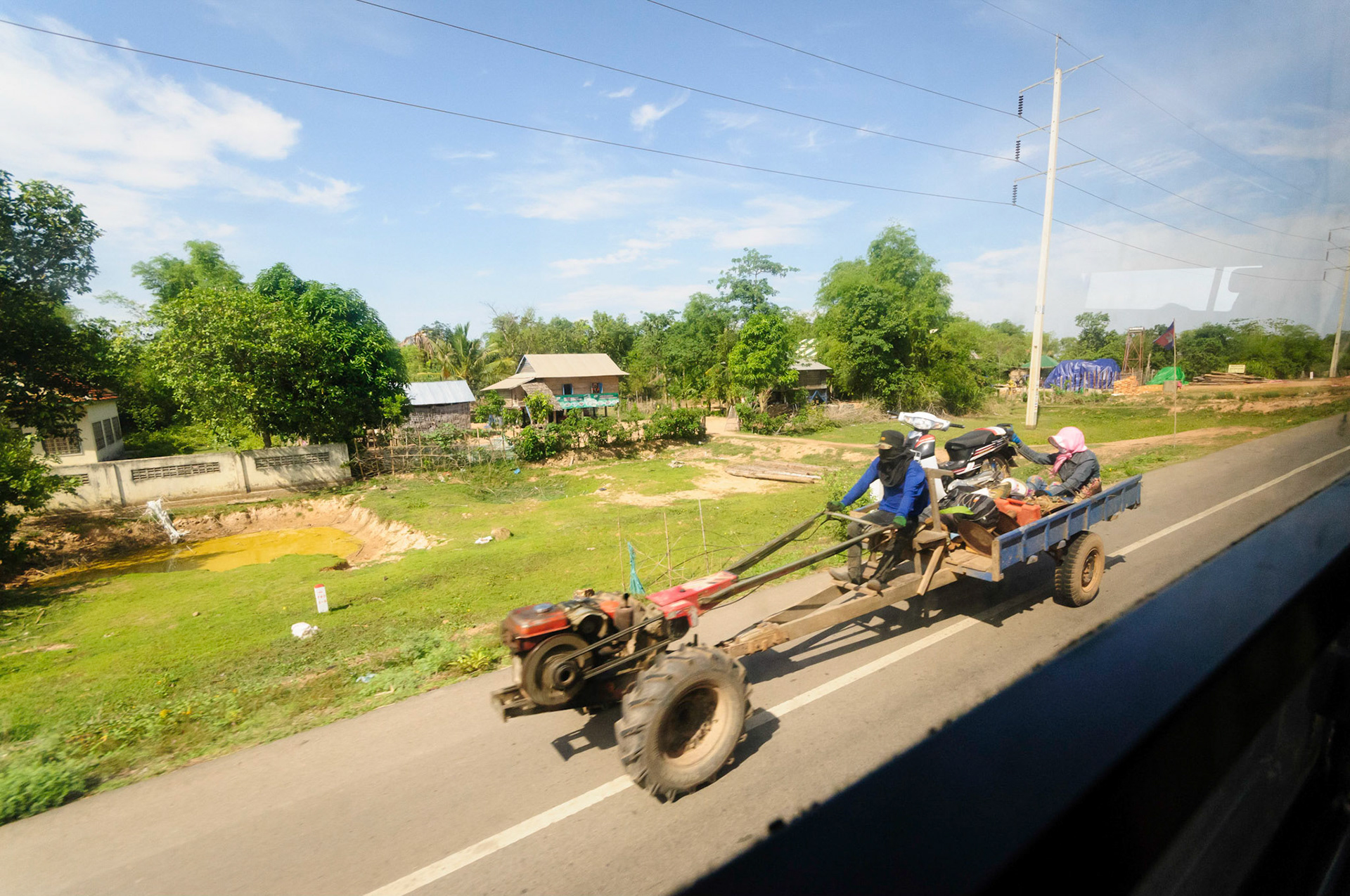 A Cambodian tractor