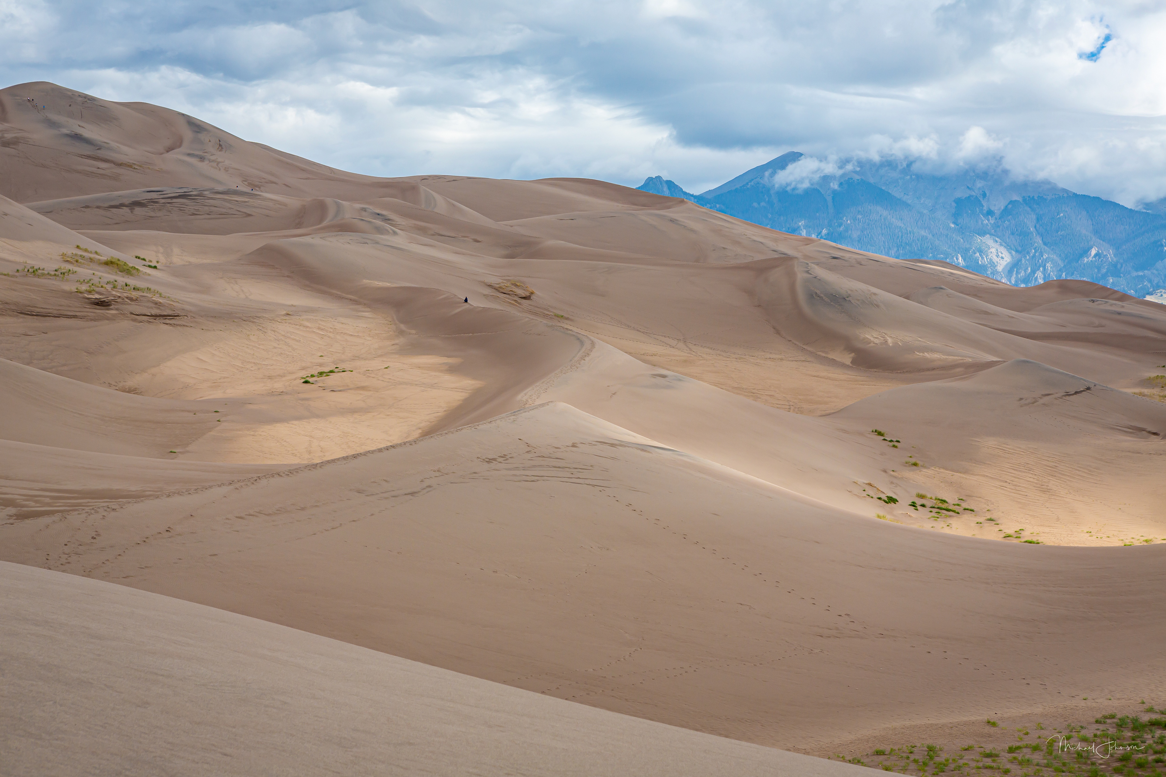 Lauren Climbing the Dunes