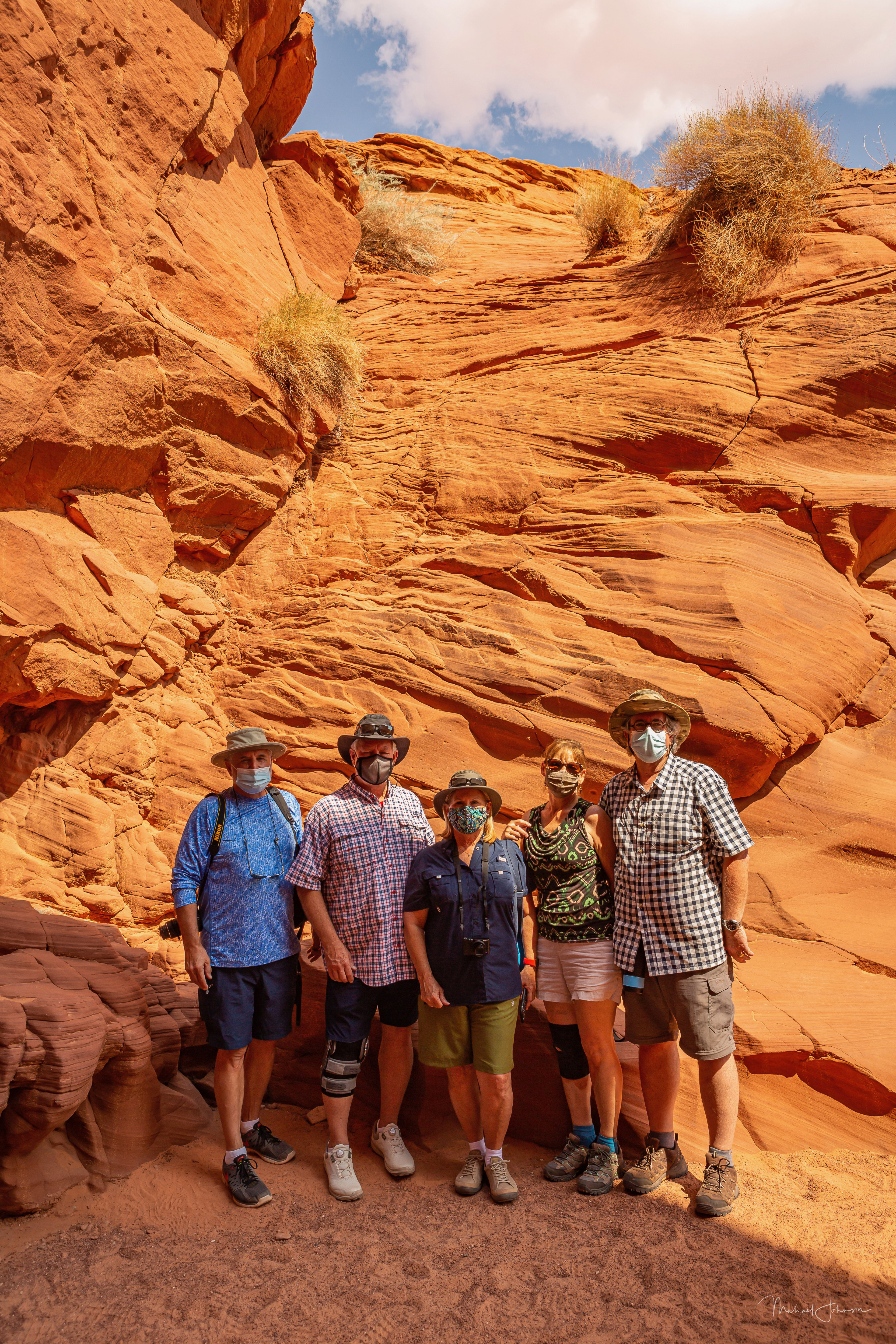 Antelope Slot Canyon - Andy White, Scott Bell, Mary Kaye Bell, Lauren Johnson, Mike Johnson