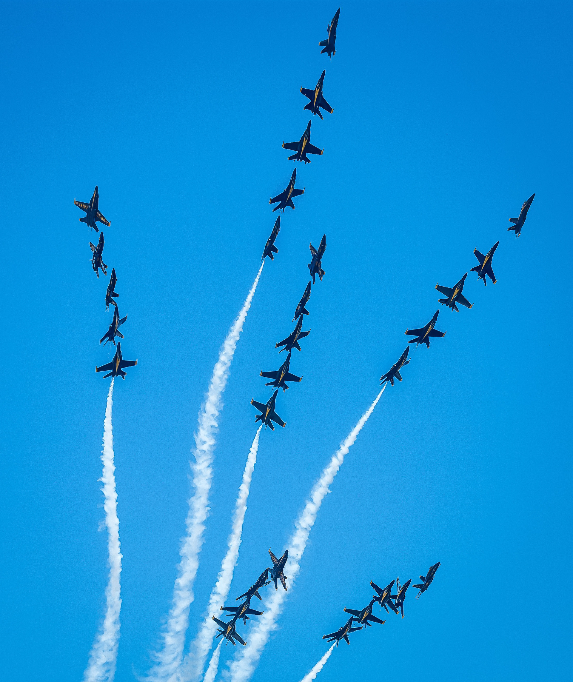 "Third Place" Art Abtract   Blue Angels - Fleur-de-lis Sequence