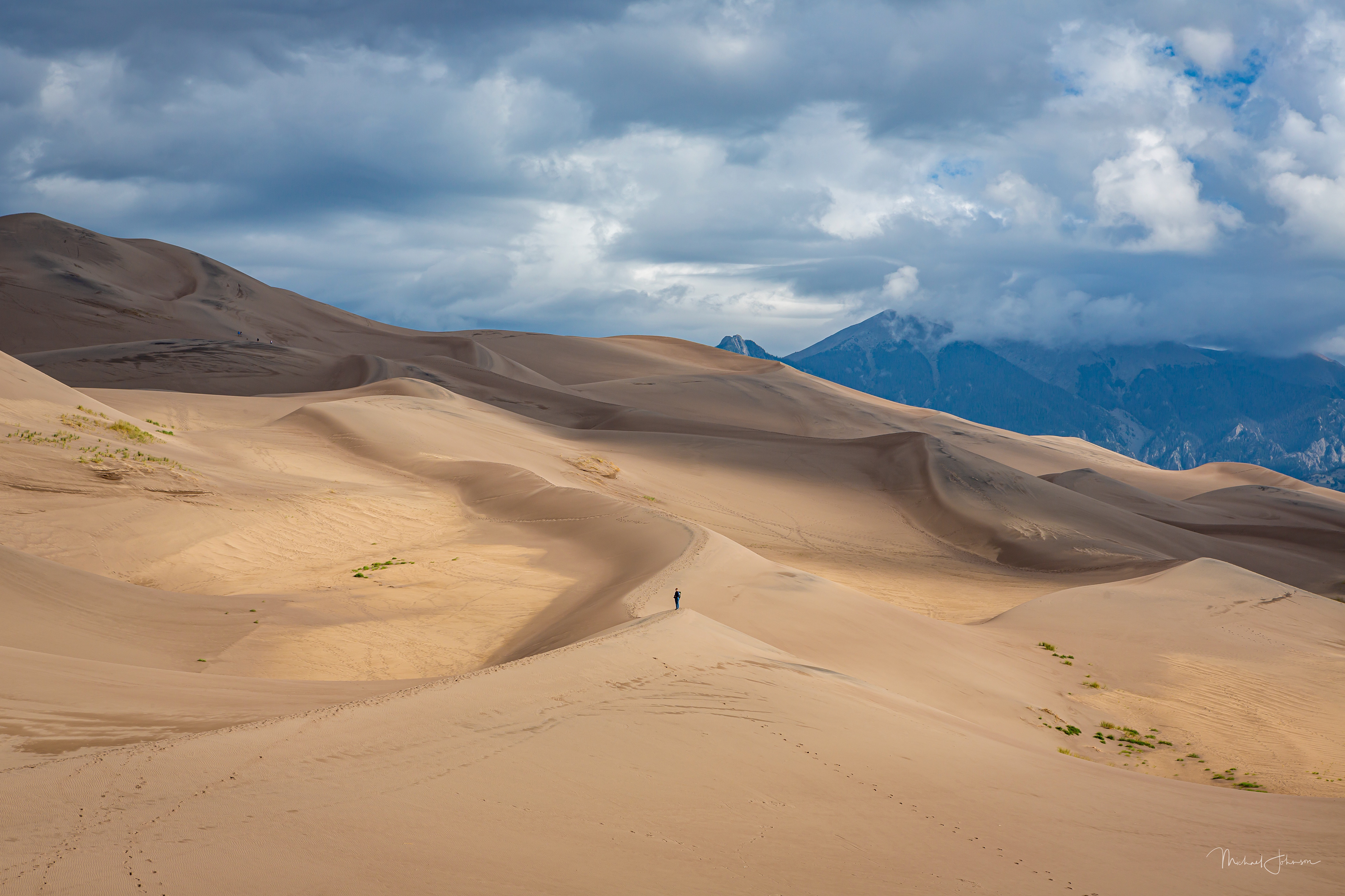 Lauren Climbing the Dunes
