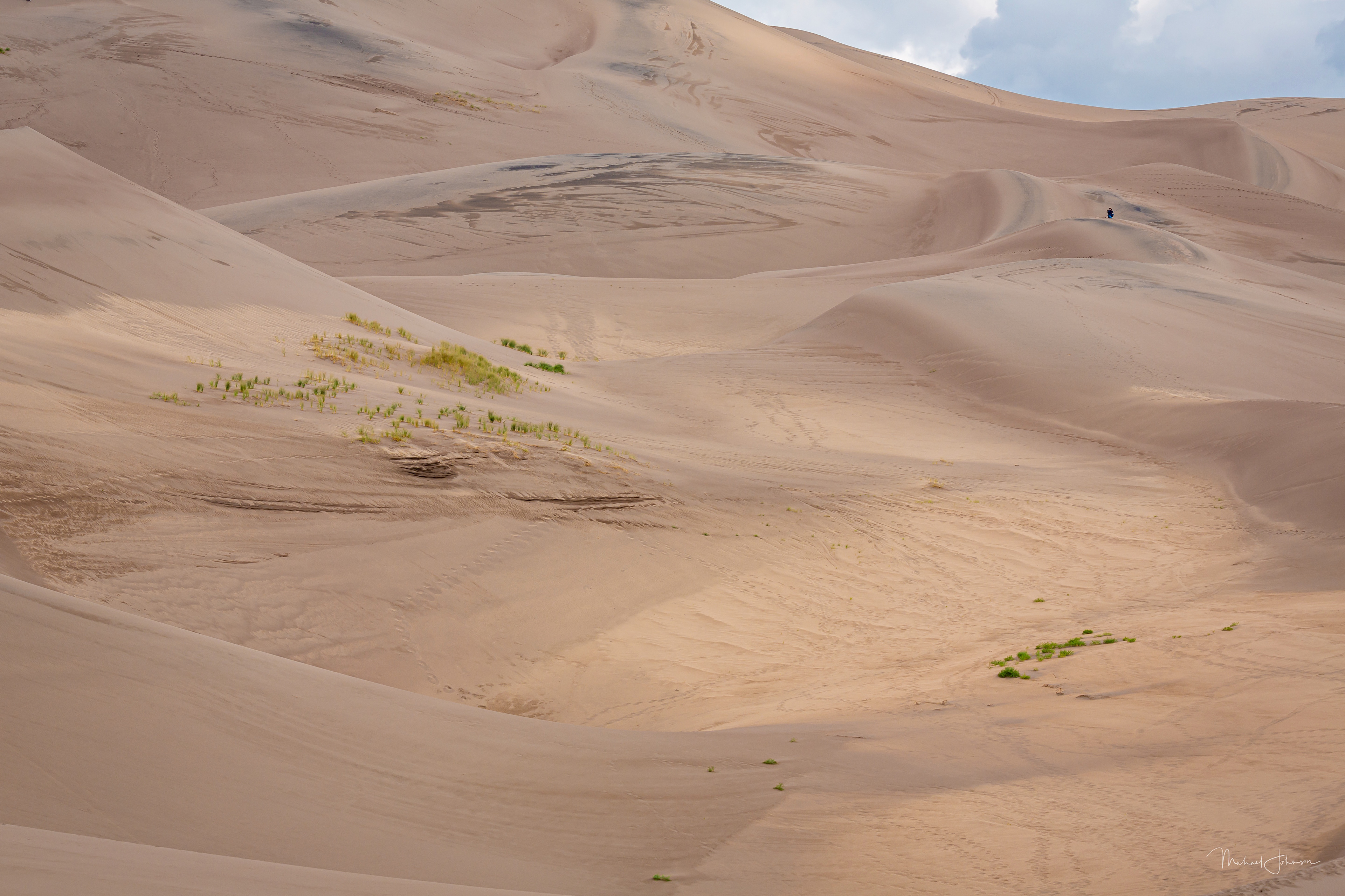 Lauren Climbing the Dunes