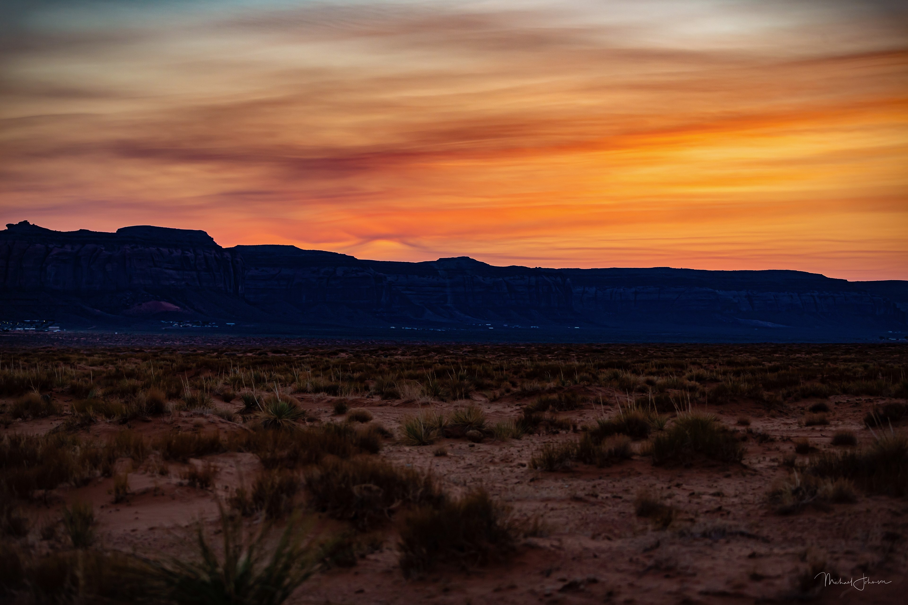 Sunset in Monument Valley