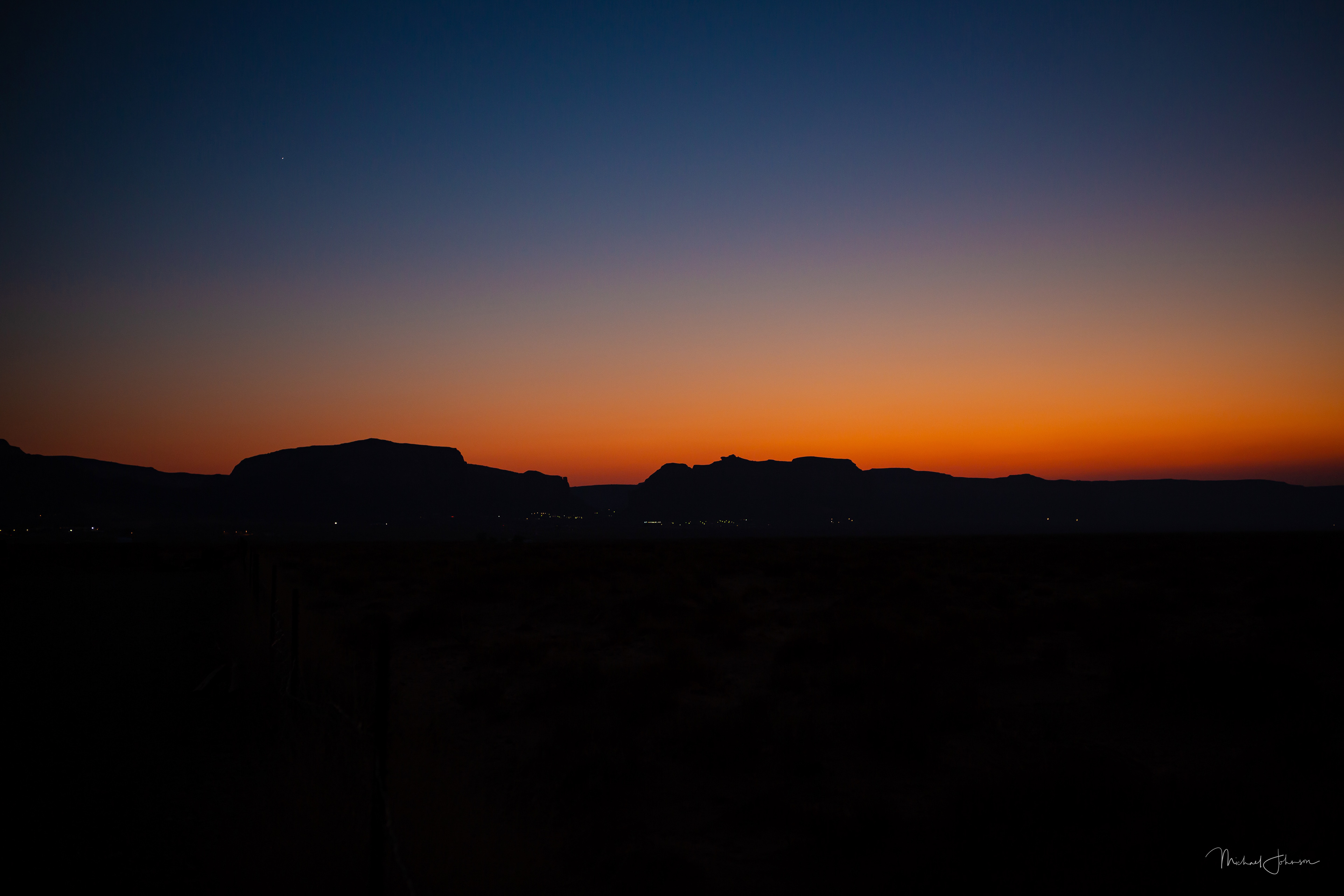 Sunset in Monument Valley