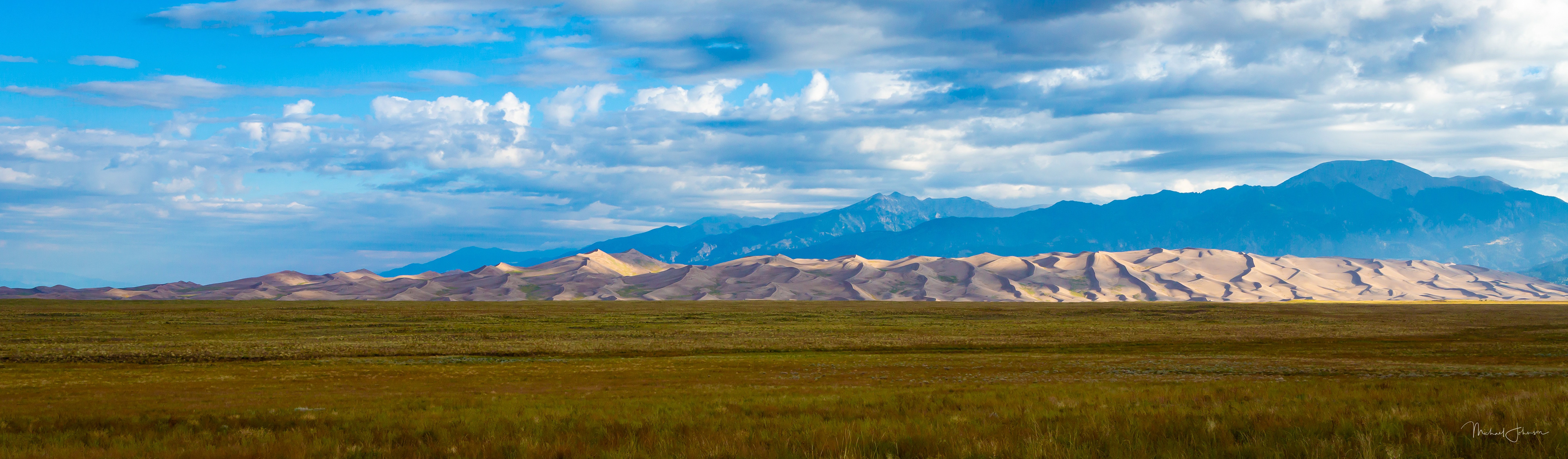 Dune Field from the West at Sunrise