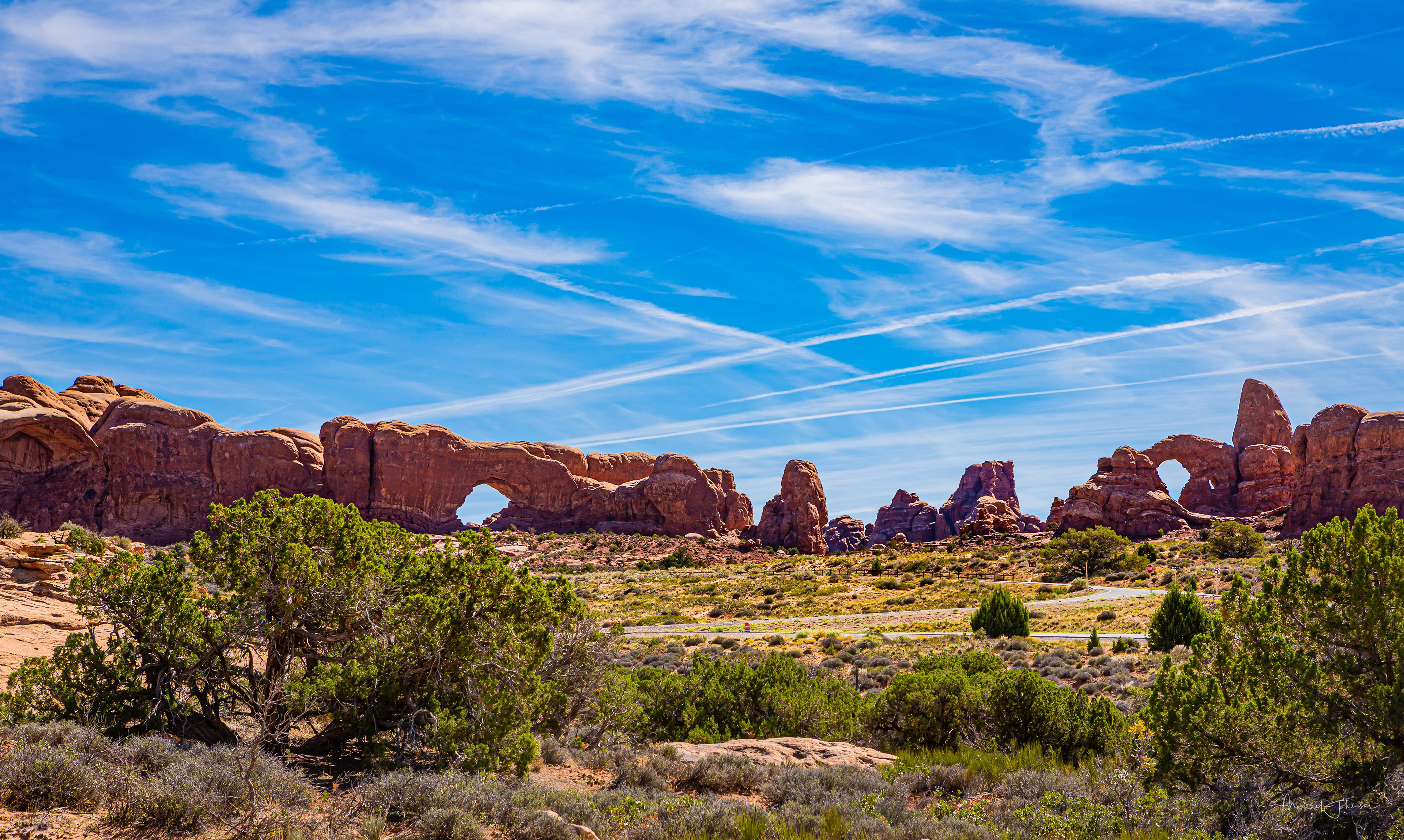 Arches National Park - North Windows Arch and Turret Arch