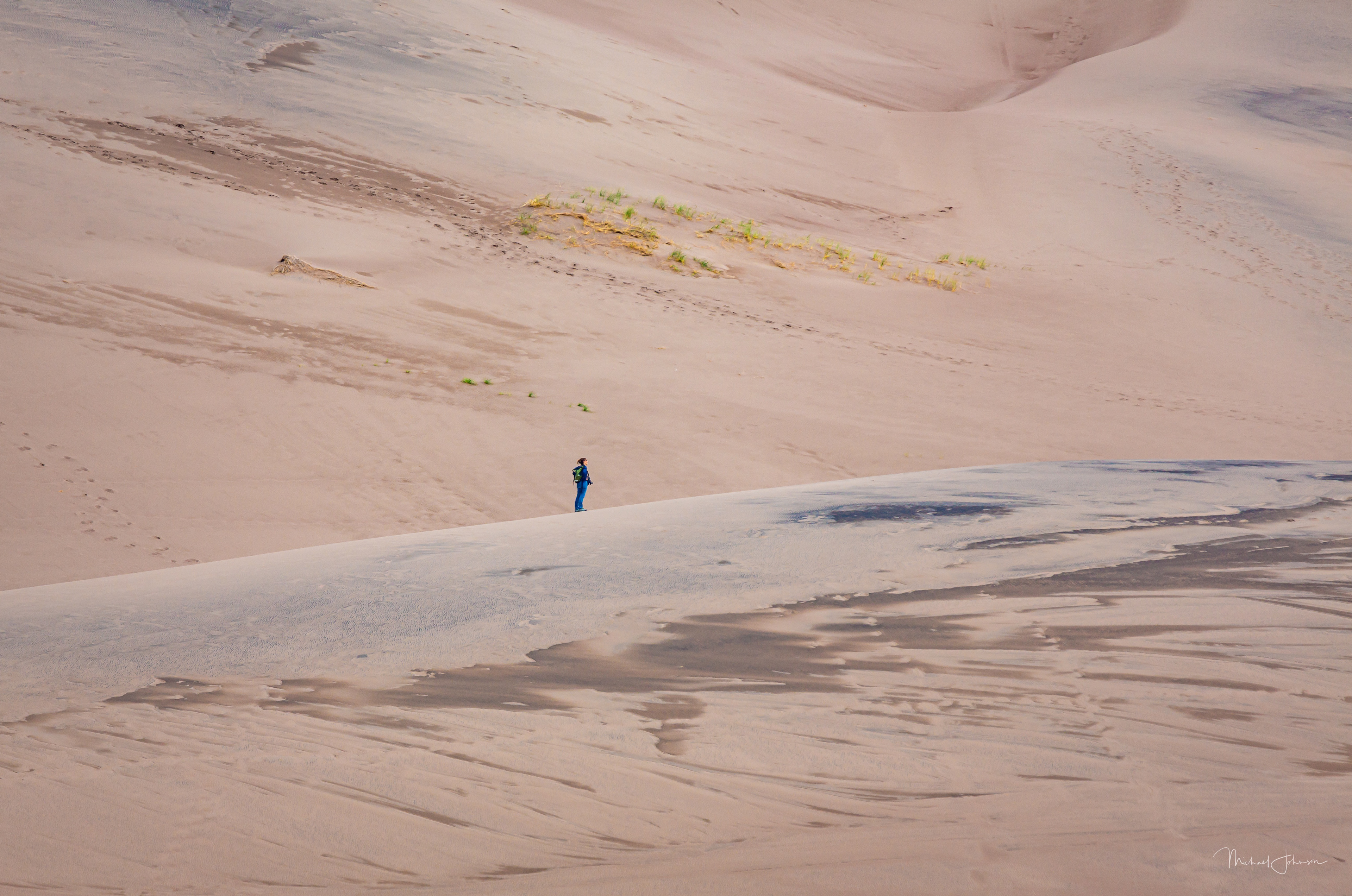 Lauren Climbing the Dunes