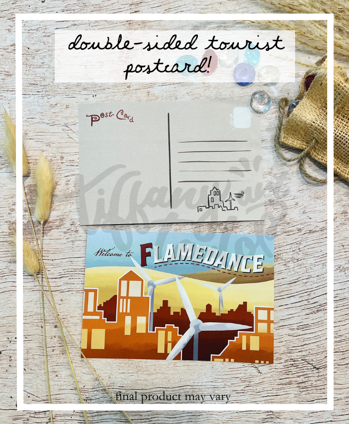 Postcard Design for Book Merch