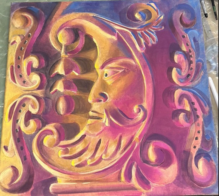 BAS RELIEF TROMPE L'OEIL REPLICATION