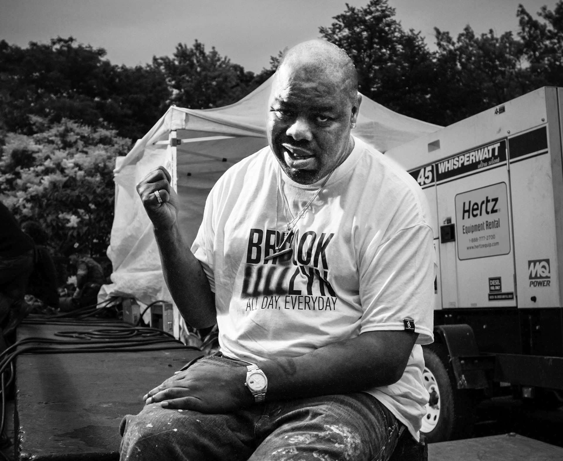 Bizmarkie at Von King Park on June 17, 2015 in Brooklyn