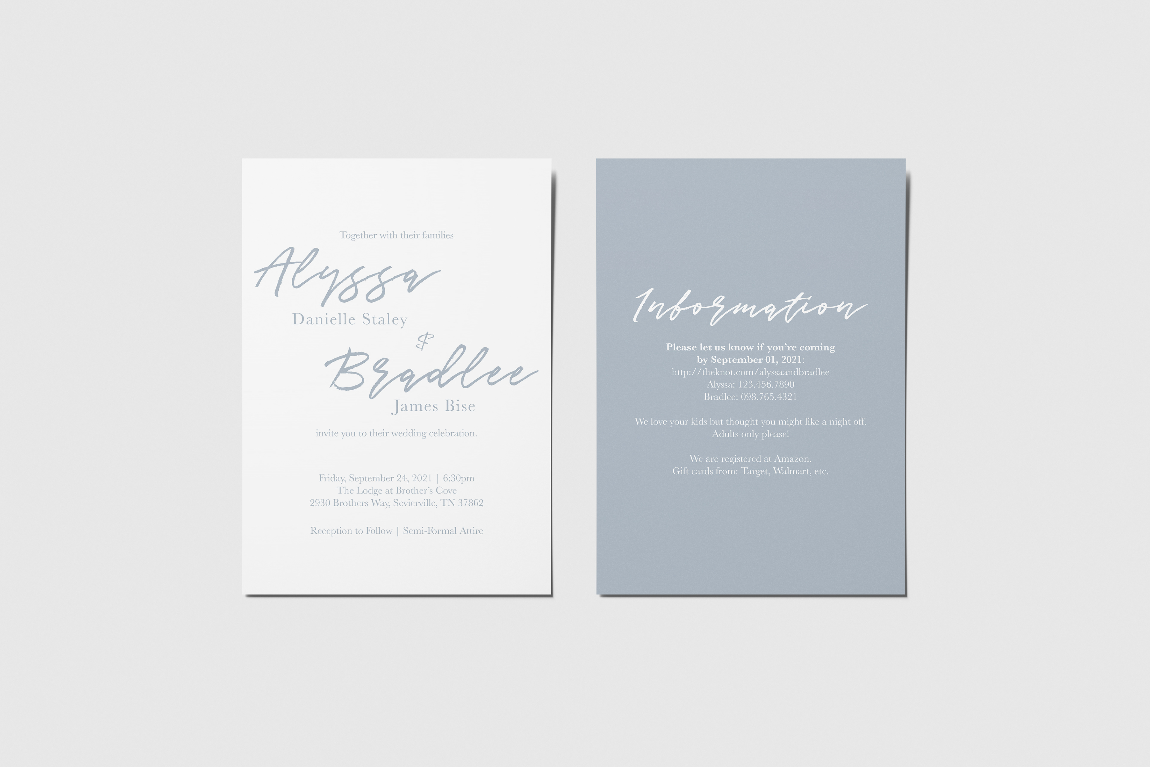 Bise Wedding Invitation