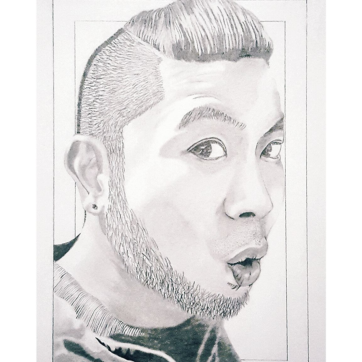 Pencil Sketch of a personal Self Portrait