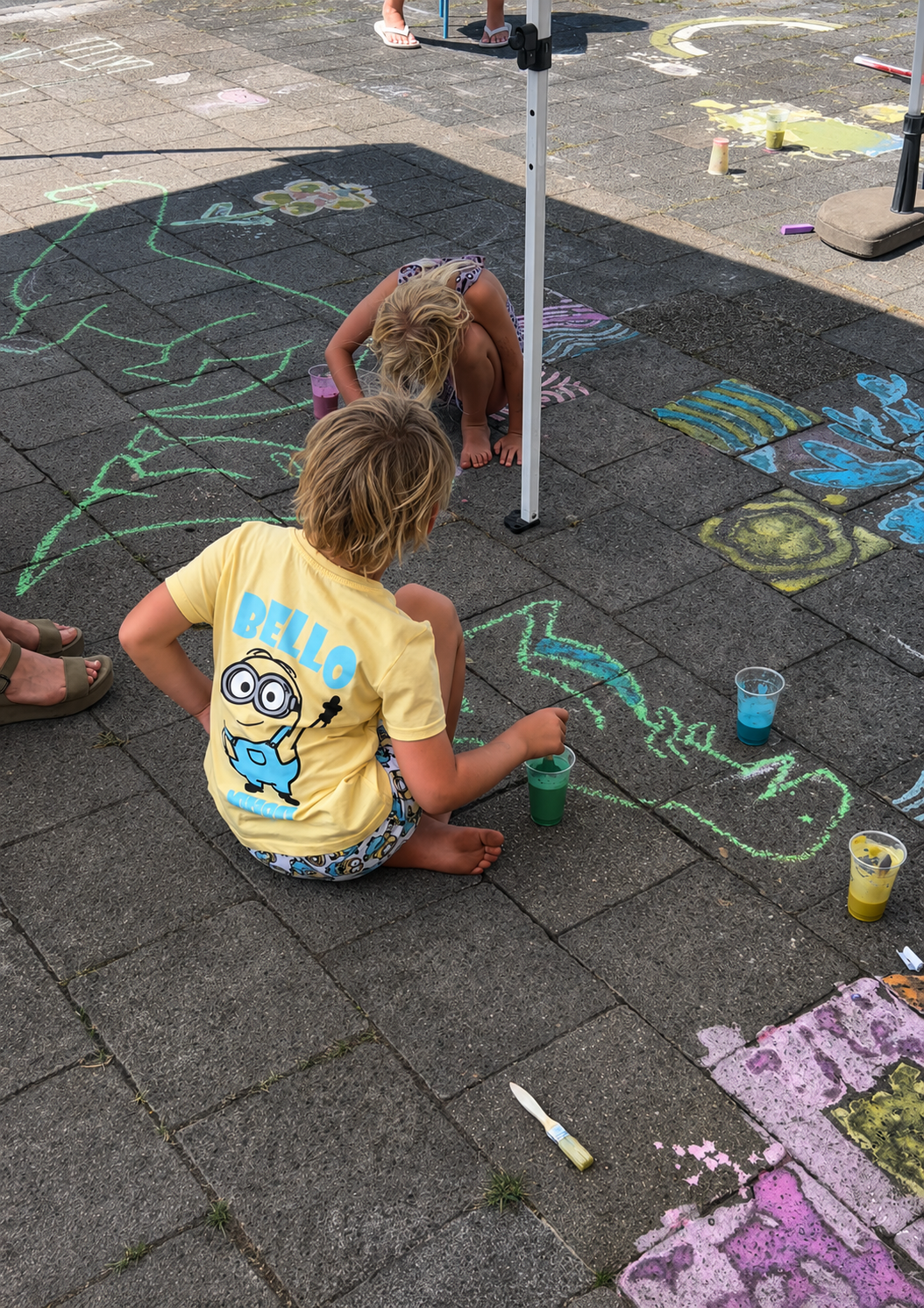 Stoepkrijt feest