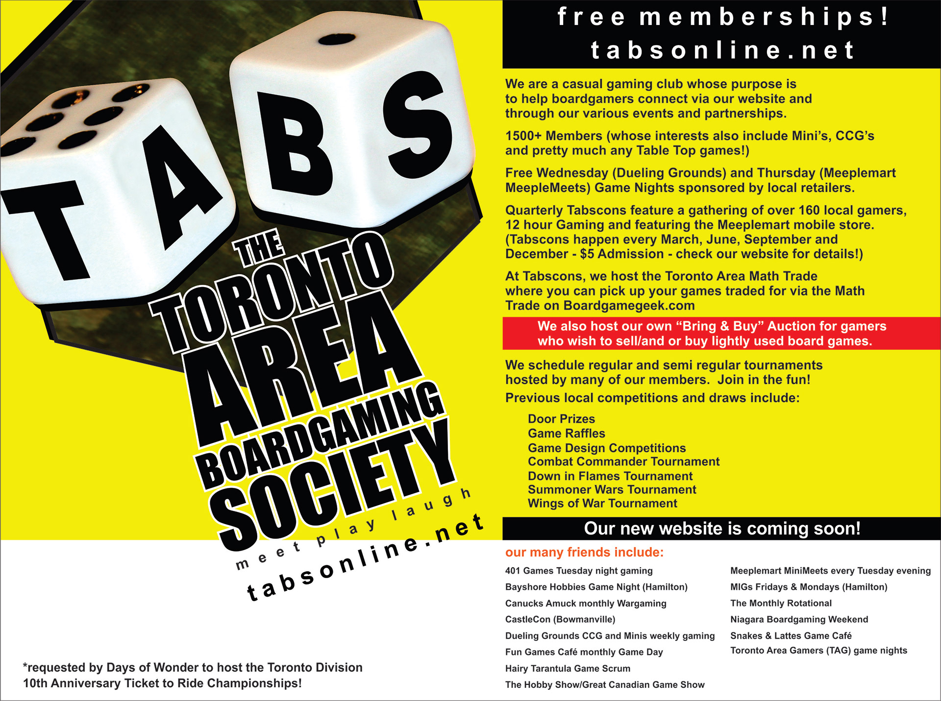 One of several handouts to help promote the hobby!