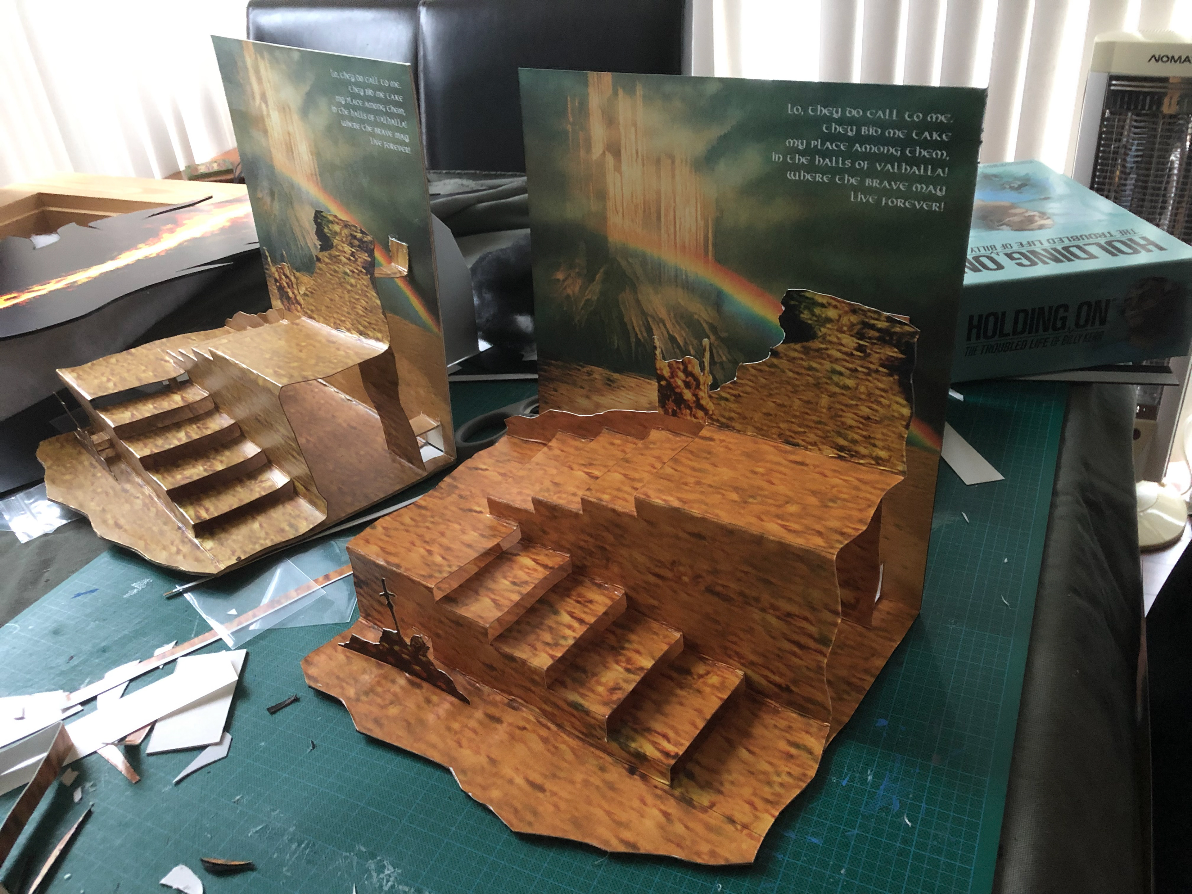 "Pop up" Valhalla's for "Bloodrage" (CMON) to replace the flat card in the original game.