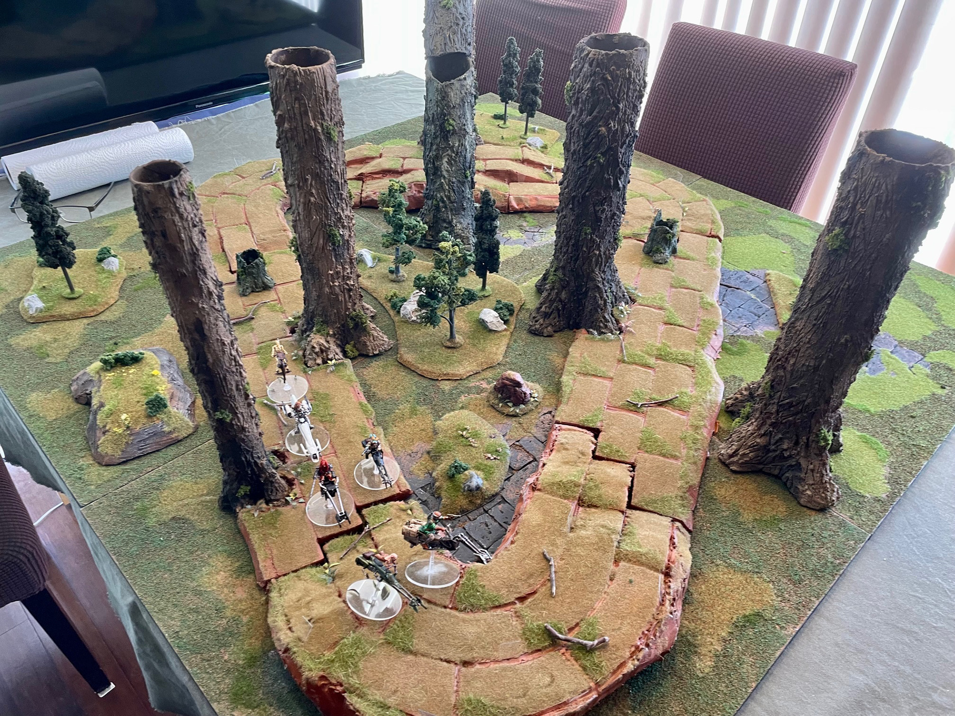 Embellished Endor Race retheme of "Chariot Race" (Eagle-Gryphon Games)