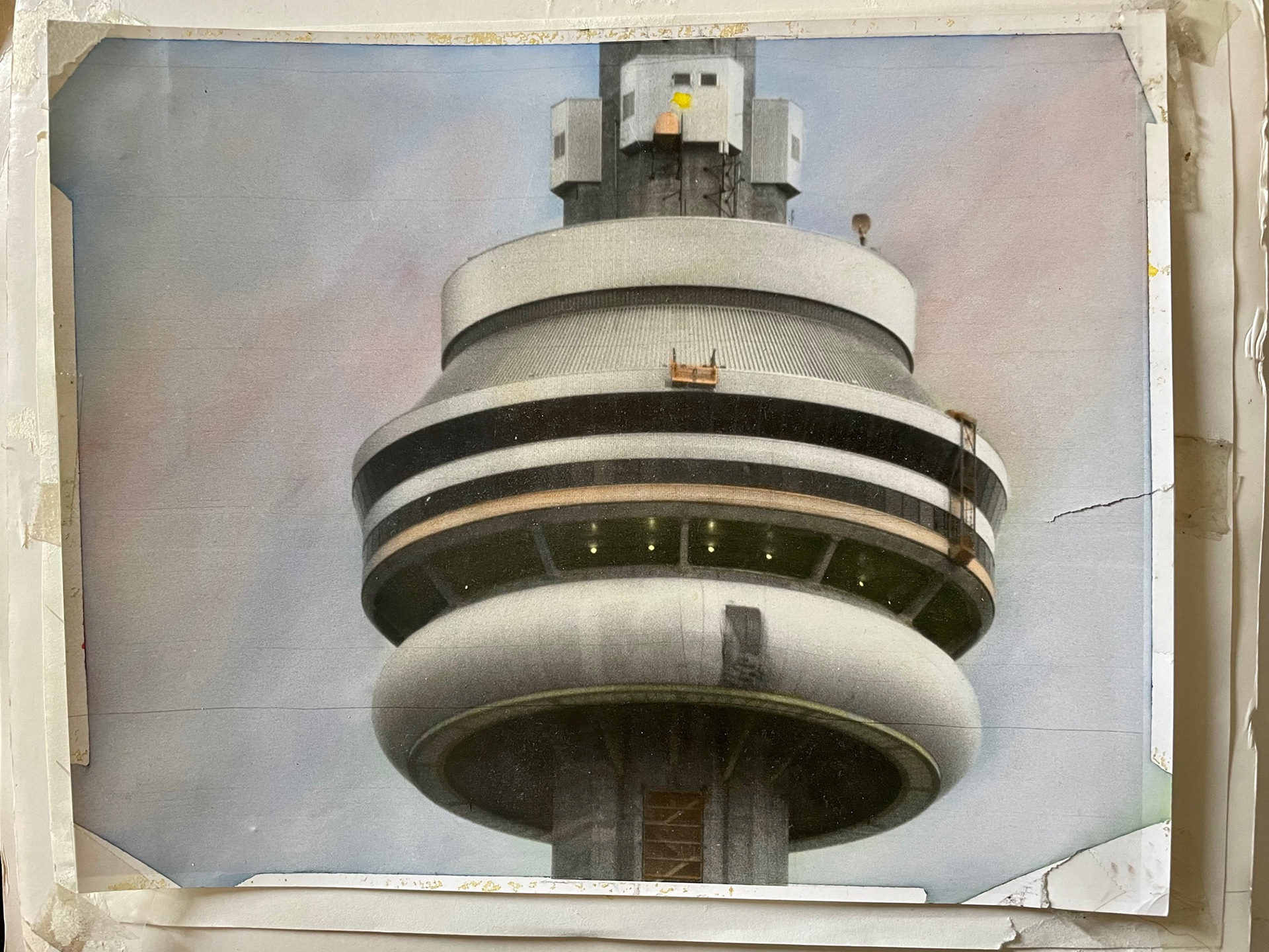 CN Tower photo I took and enhanced using oil paint.