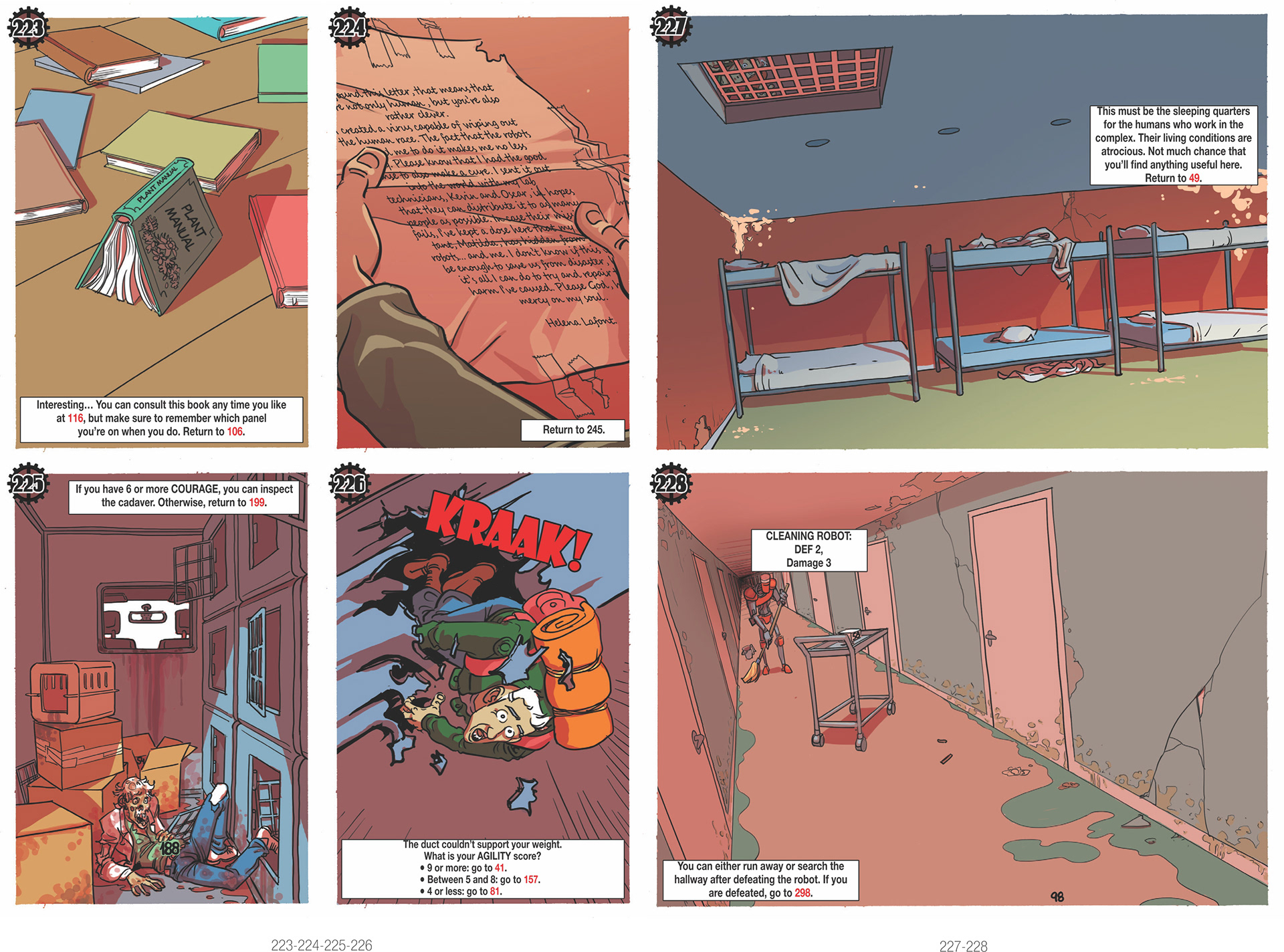 "Zone 25": Replaced French graphic novel text and backgrounds with English throughout 144 page document.