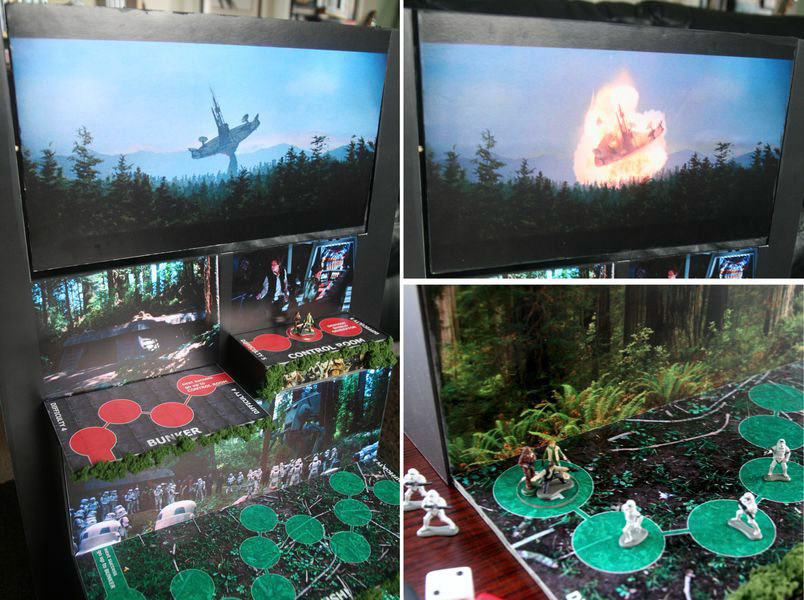 My multi tiered backdrop for "Star Wars Risk" (Hasbro)