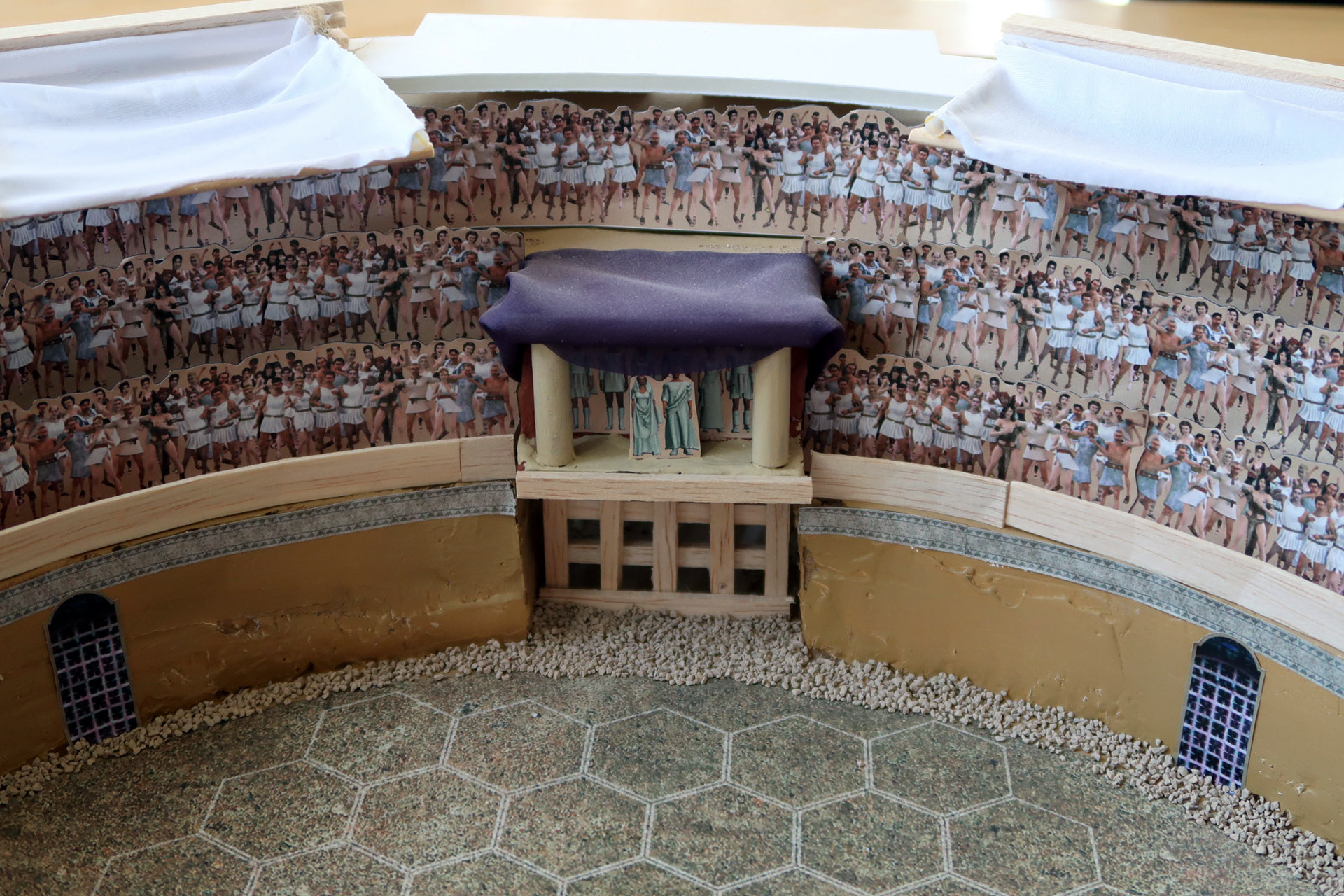 Closeup of my arena for "Spartacus: The Board Game" (Galeforce 9)