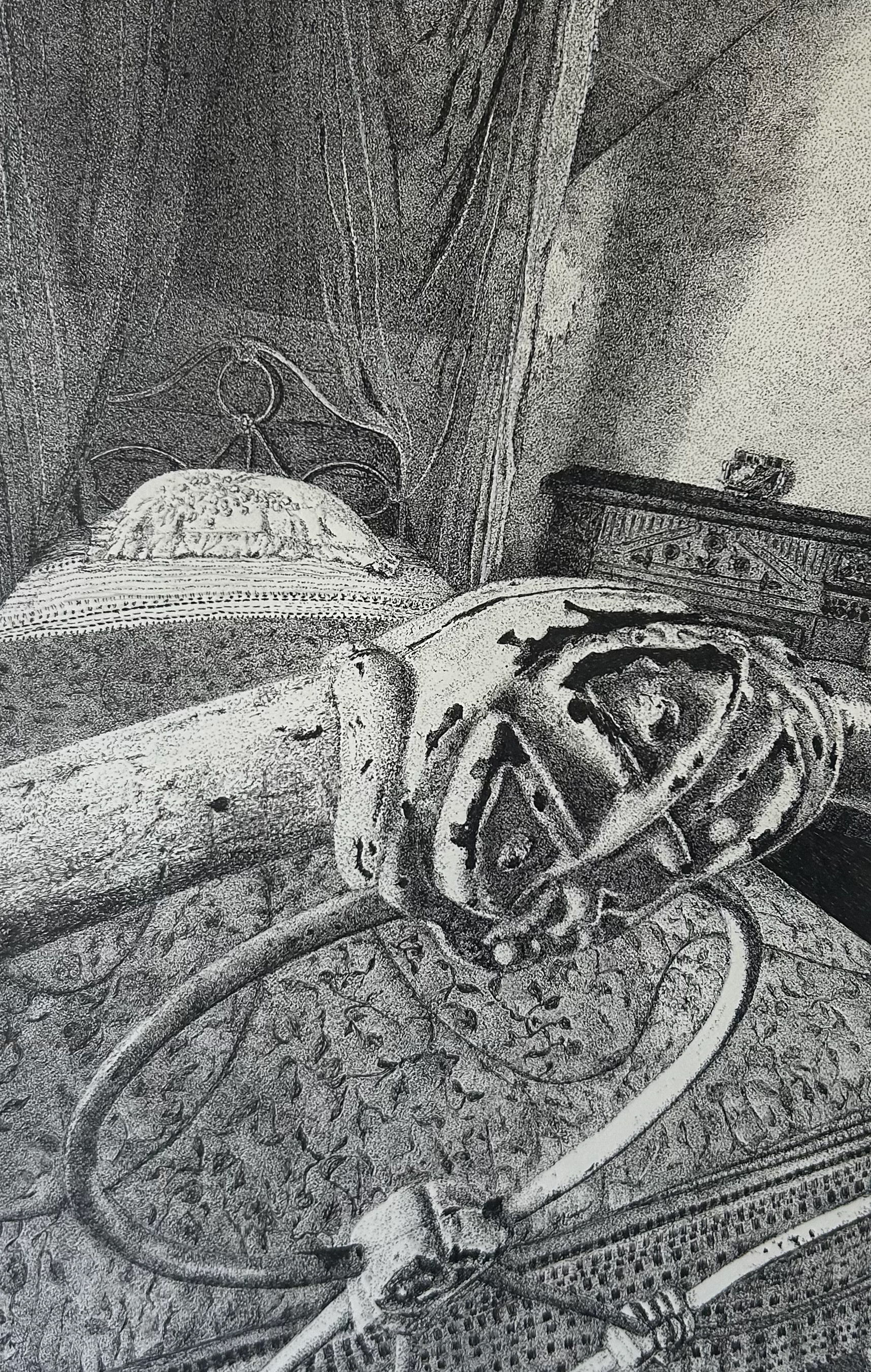 Sanctum [2026] | Ink Pen on Paper | 26 x 35cm, Framed