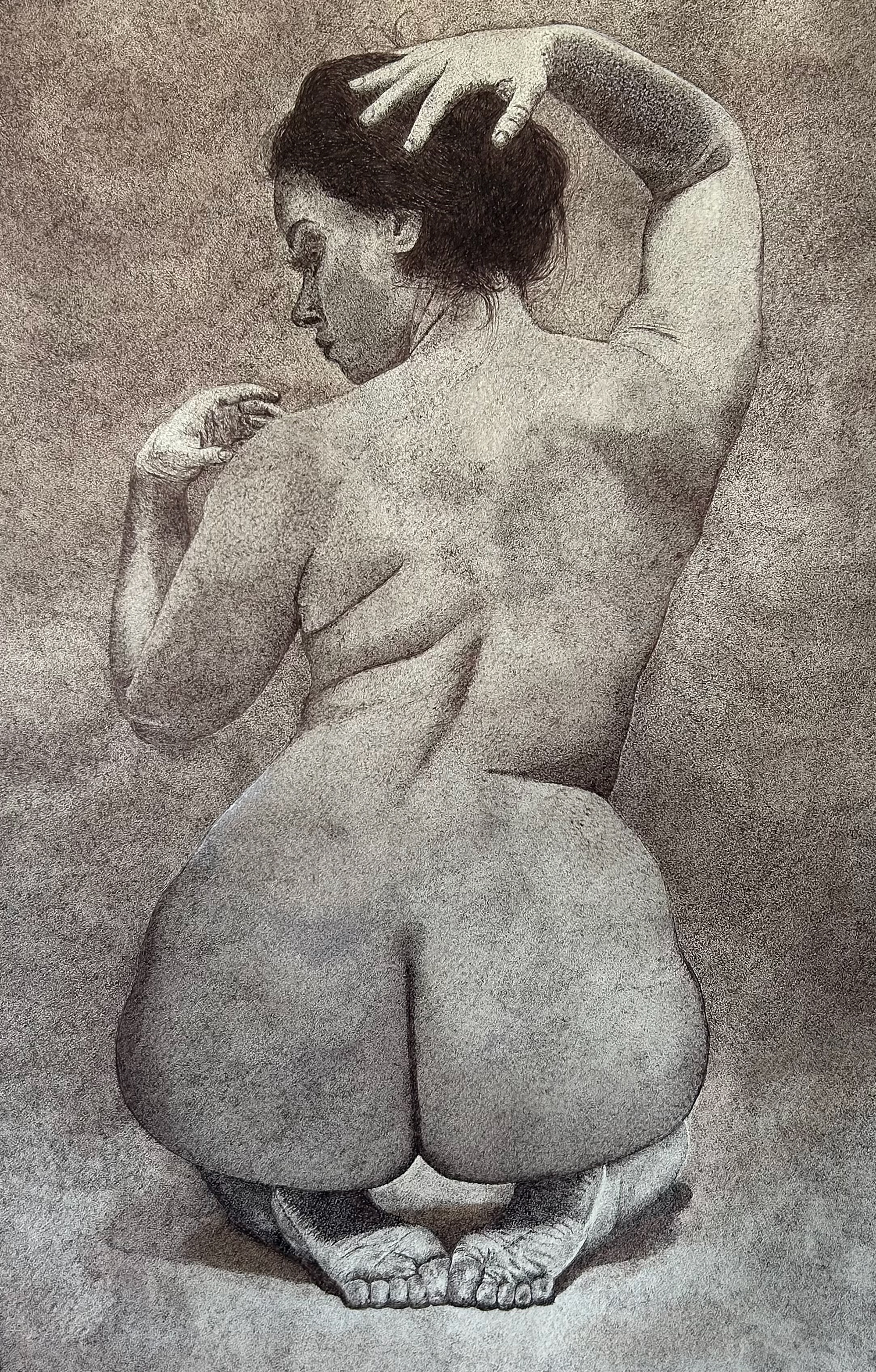 Anjie II [2025] | Ink Pen on Paper | 52 x 69cm, Framed | SOLD