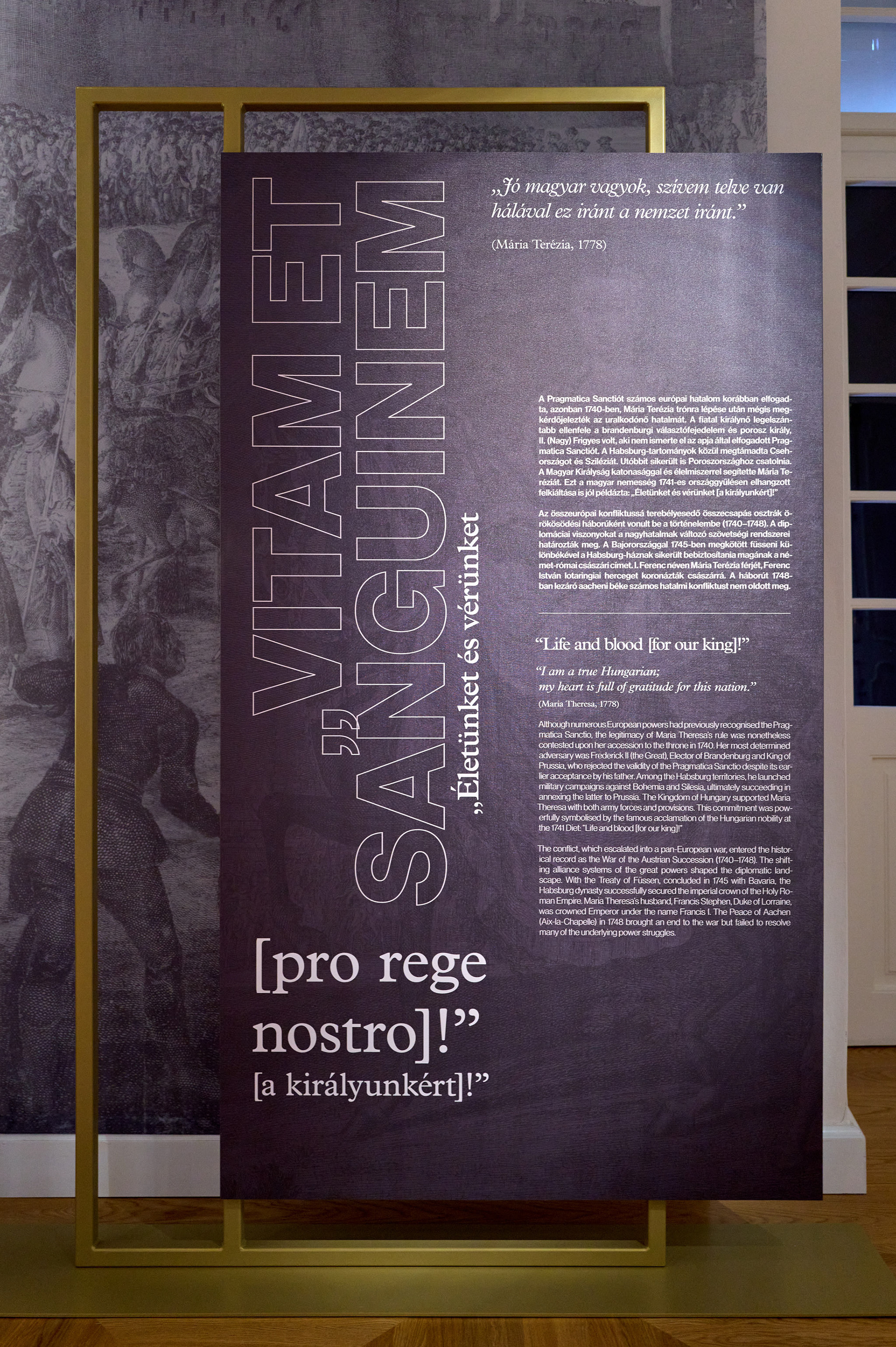 A kultúrateremtő katona kiállítás grafikai arculata – tipográfia és kétnyelvű információs felület