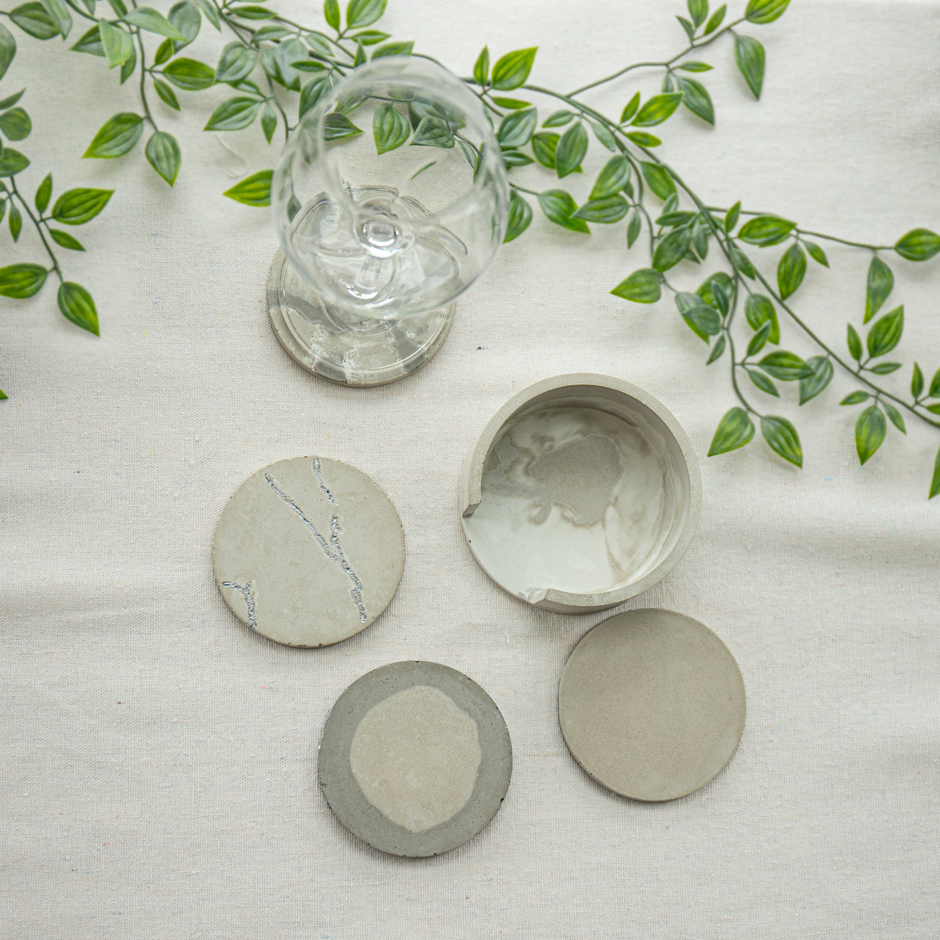 Set #4 Dessous de verre en béton