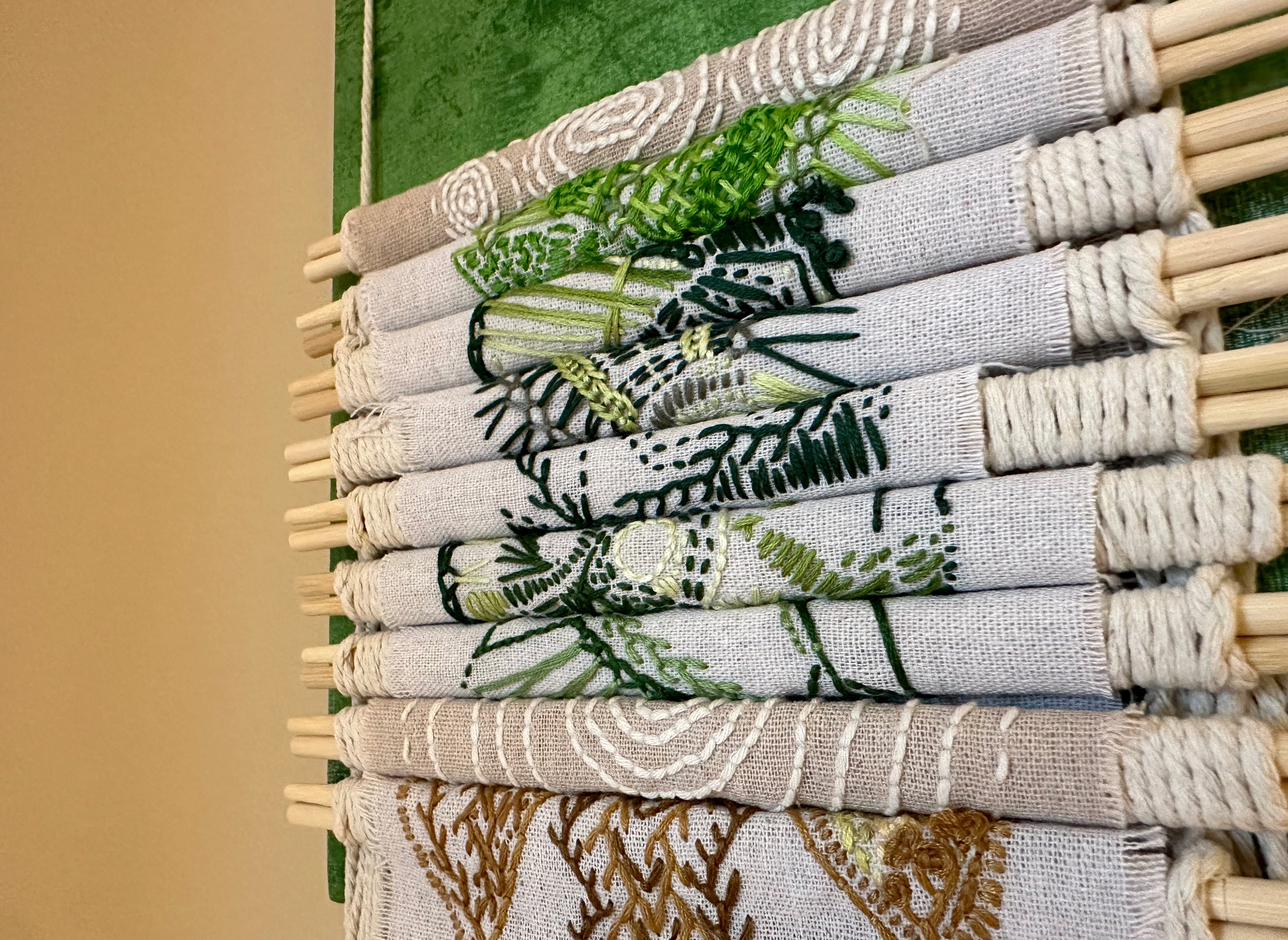 Nature's Swing Embroidery Detail