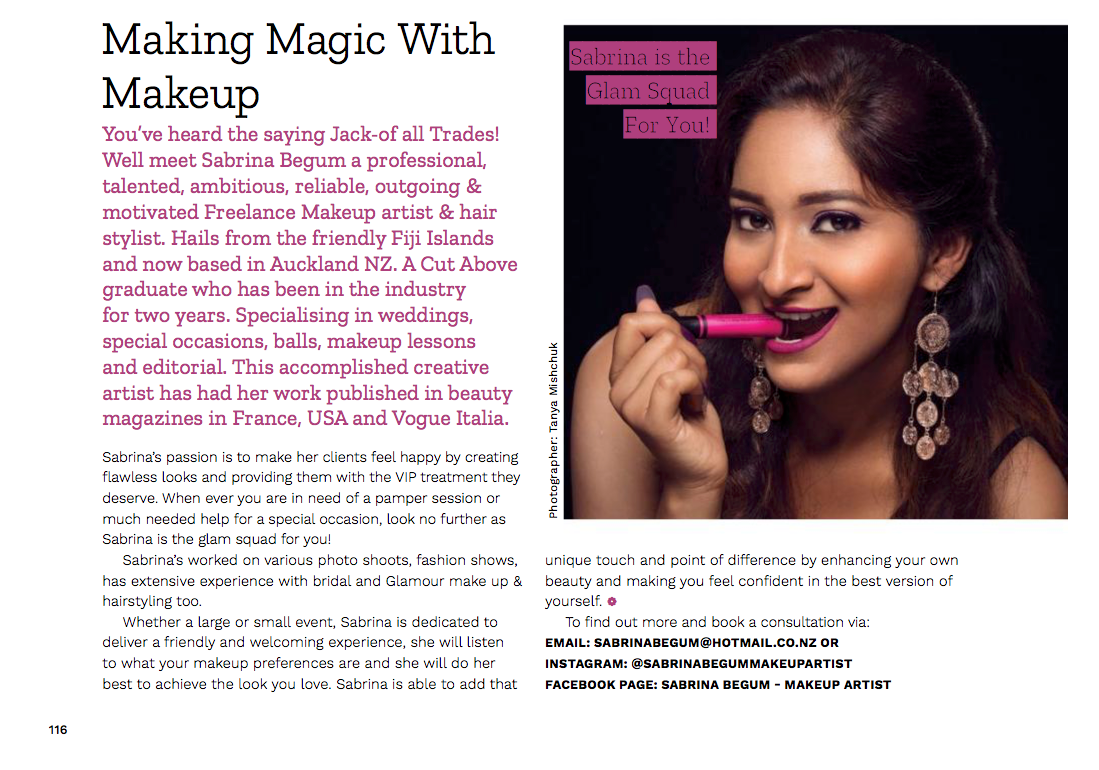 Photos for Makeup Artist Portfolio and Magazine feature