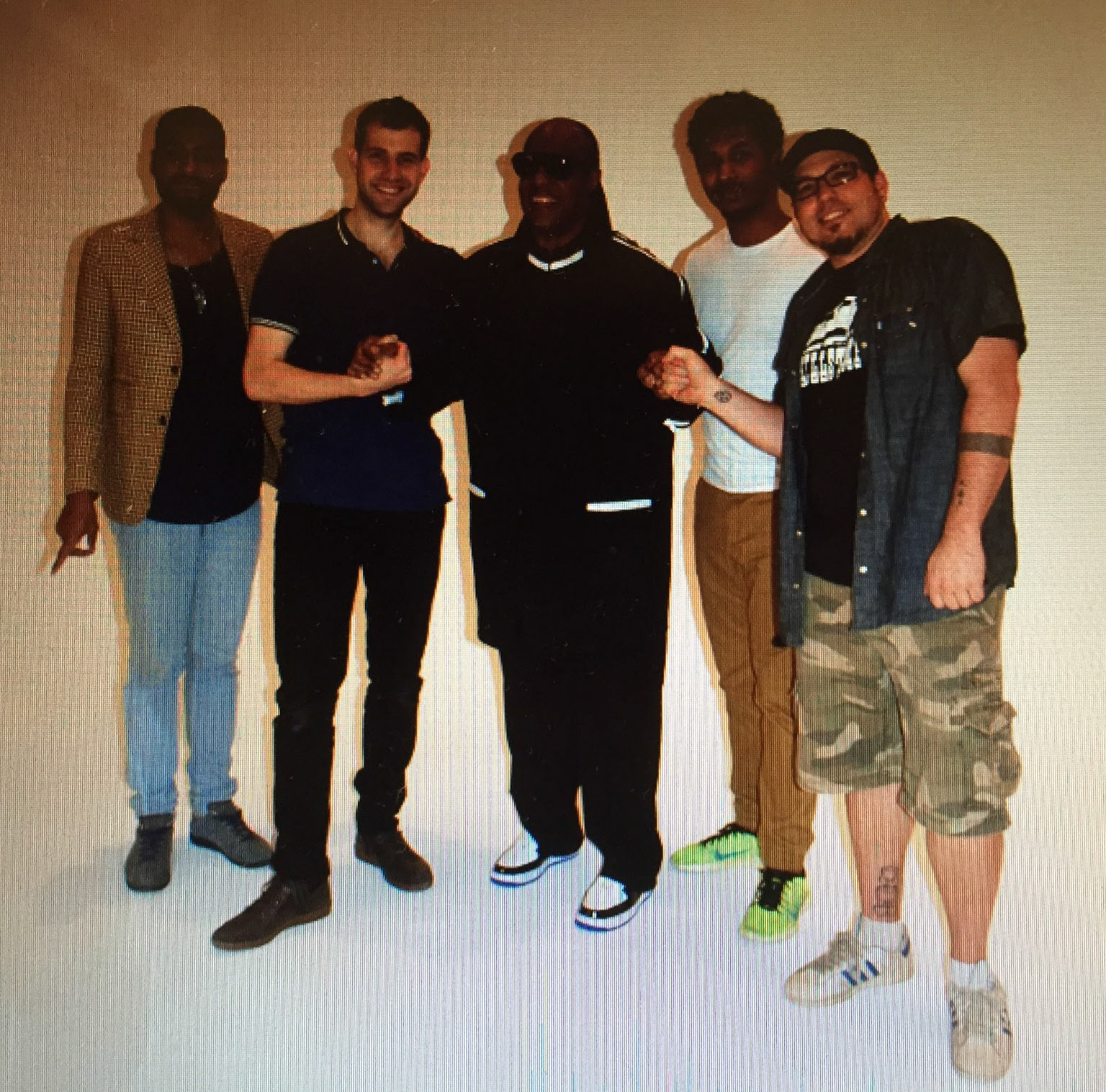with Stevie Wonder