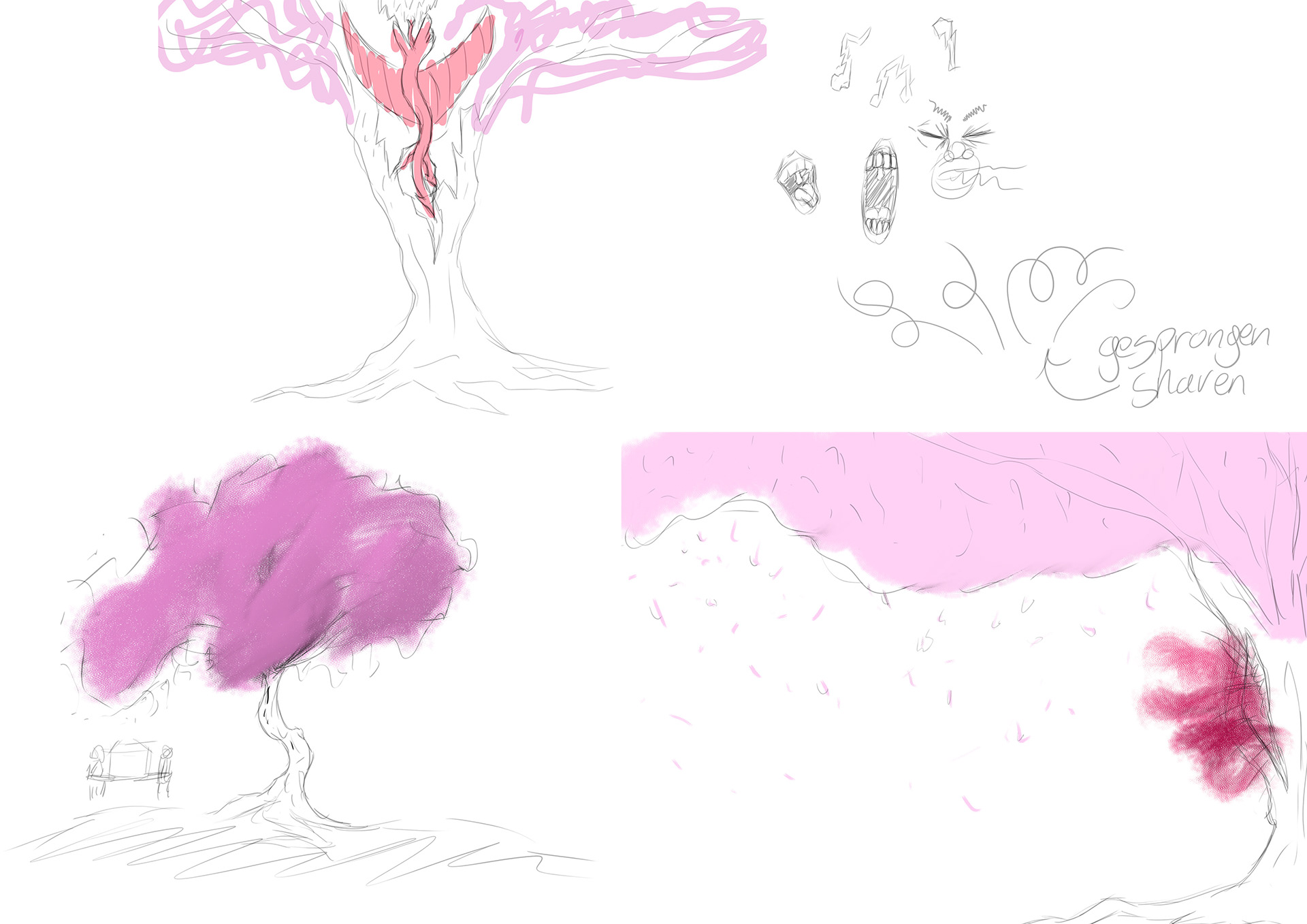 Composition sketches first page