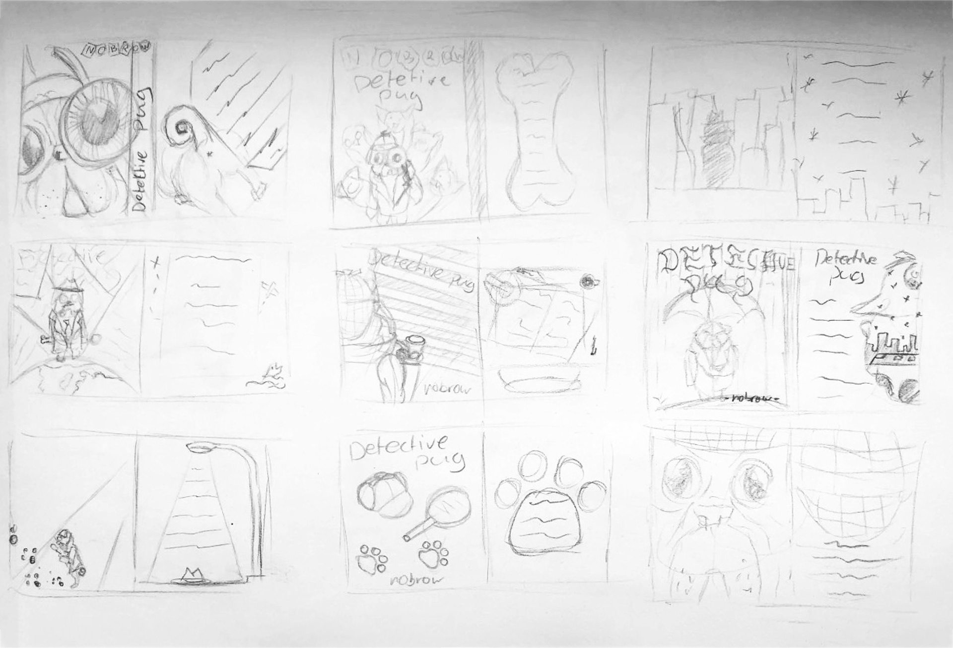 Quick cover design sketches