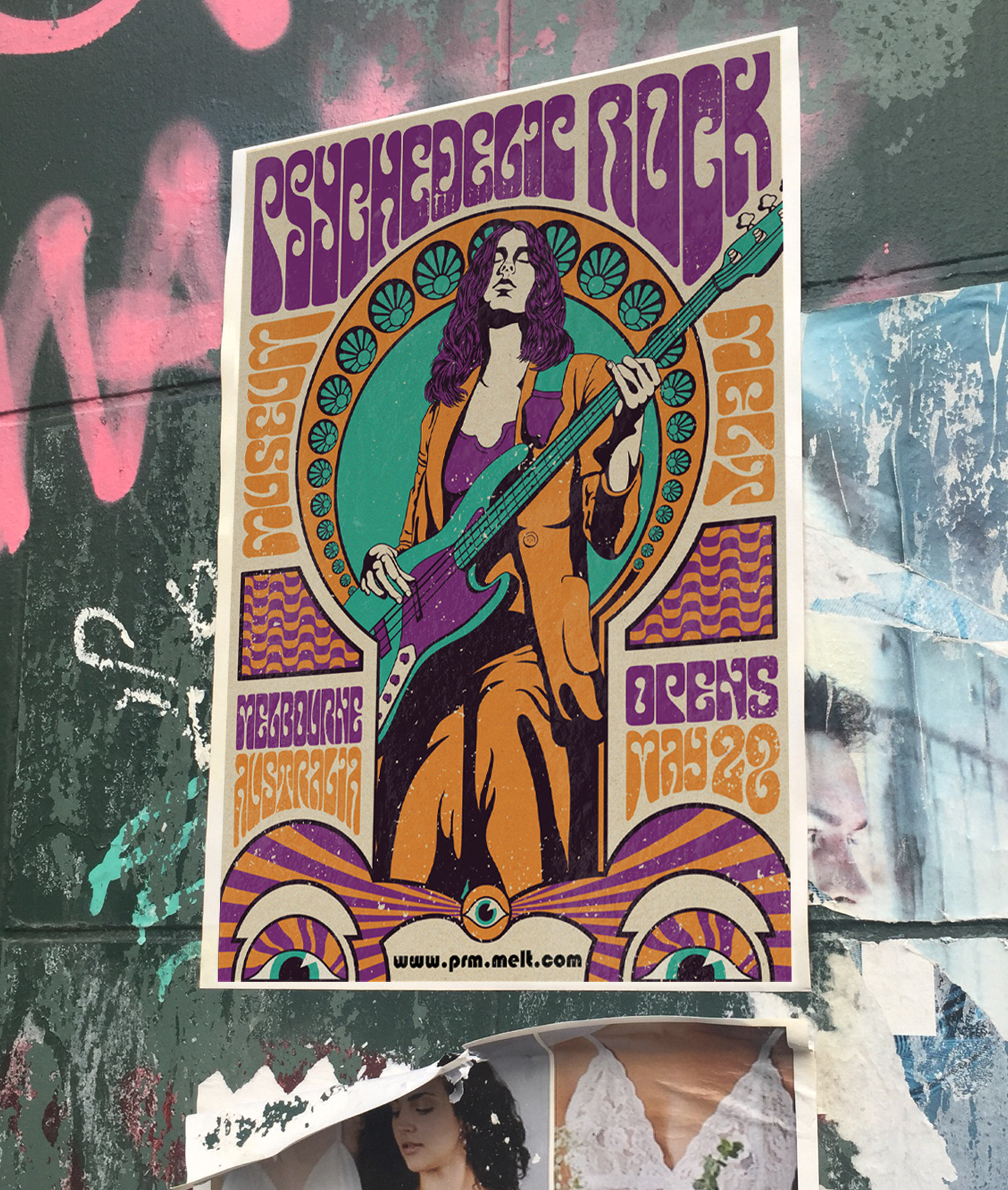 Poster Psychedelic Rock Museum MELT