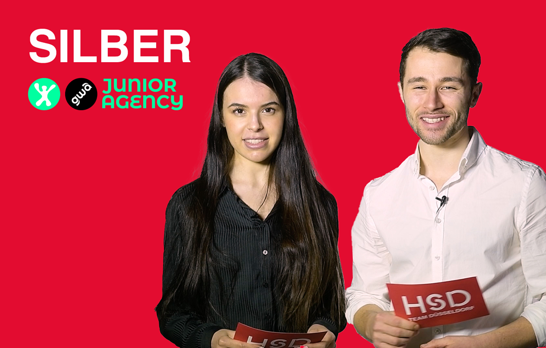 team speaker lina killisch and teamspeaker/ creative director yannik bröhl at junior agency award