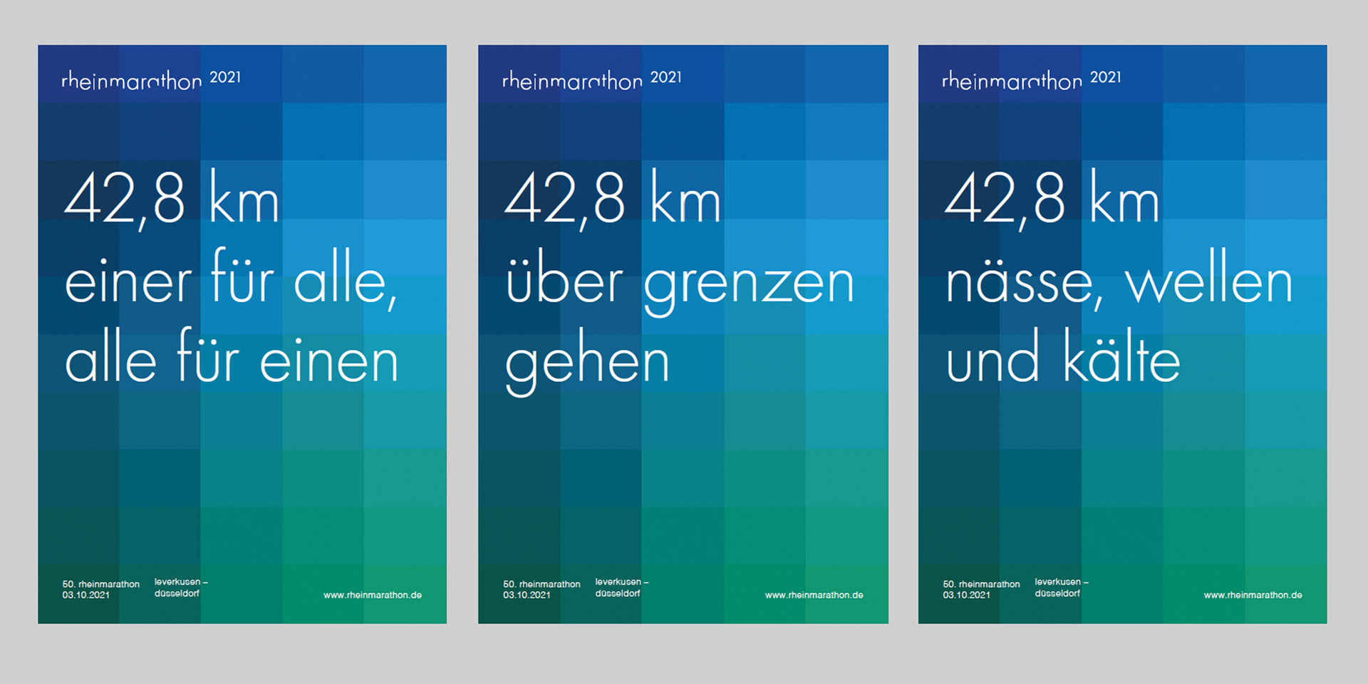 visual identity for rheinmarathon düsseldorf: poster design