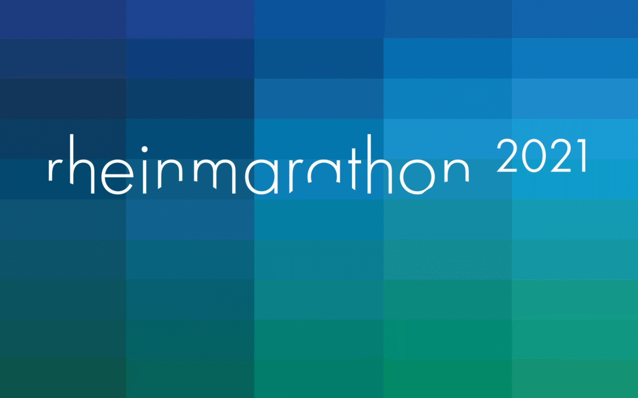 yannik bröhl: visual identity for rheinmarathon düsseldorf - logo animation