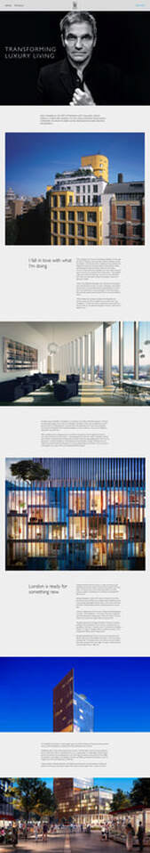 Example of full page drop of content