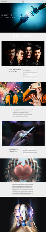 Example of full page drop of content