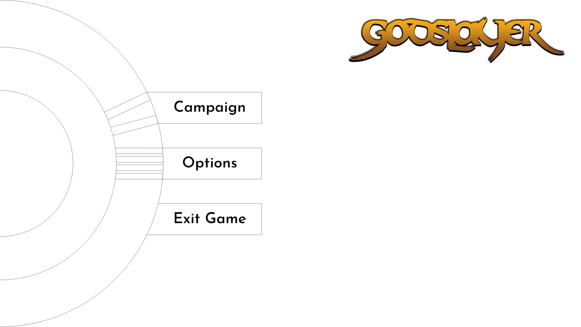 Godslayer - Main Menu